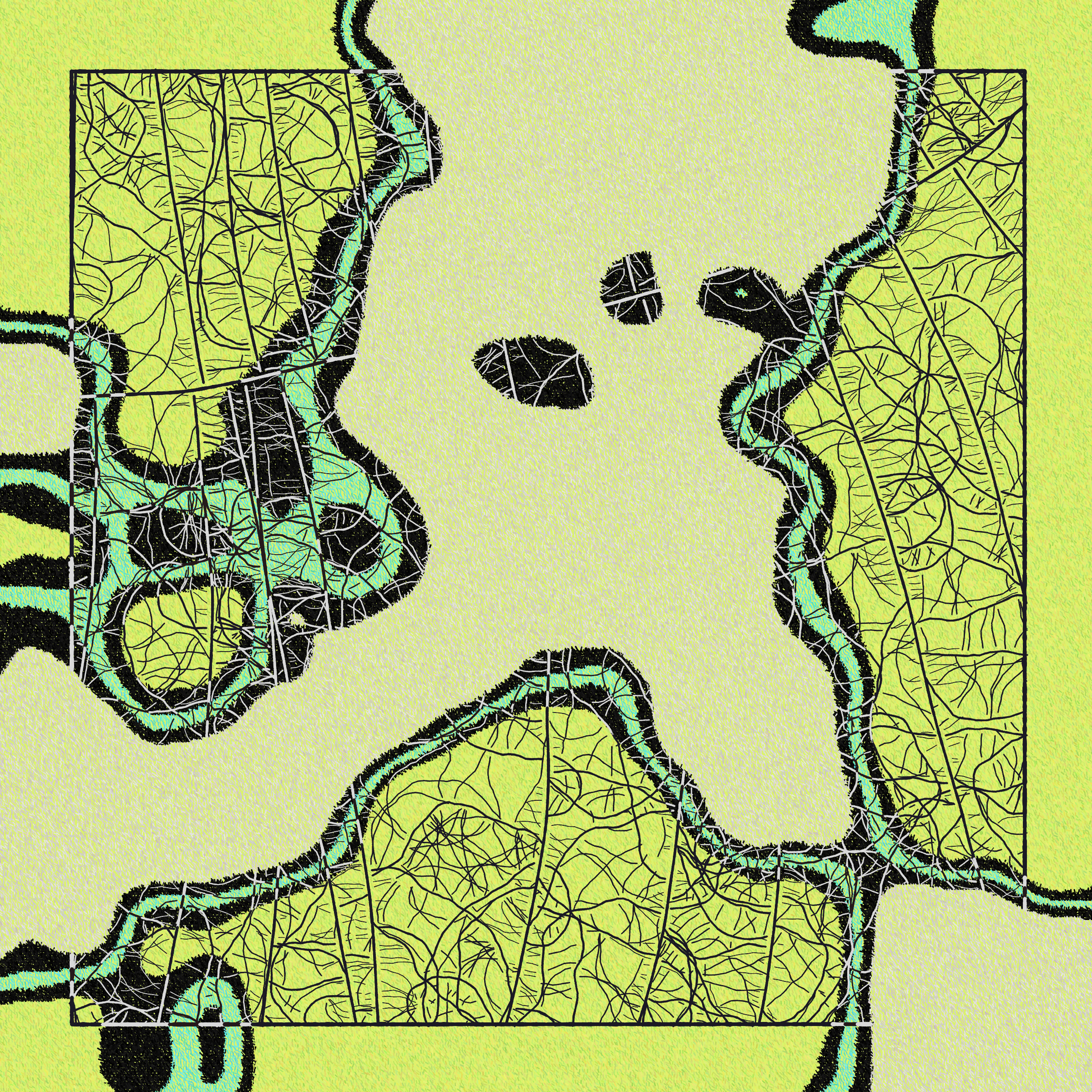 Art Blocks - Art Blocks v2 - Maps of Nothing #522 - NFT # 316000522