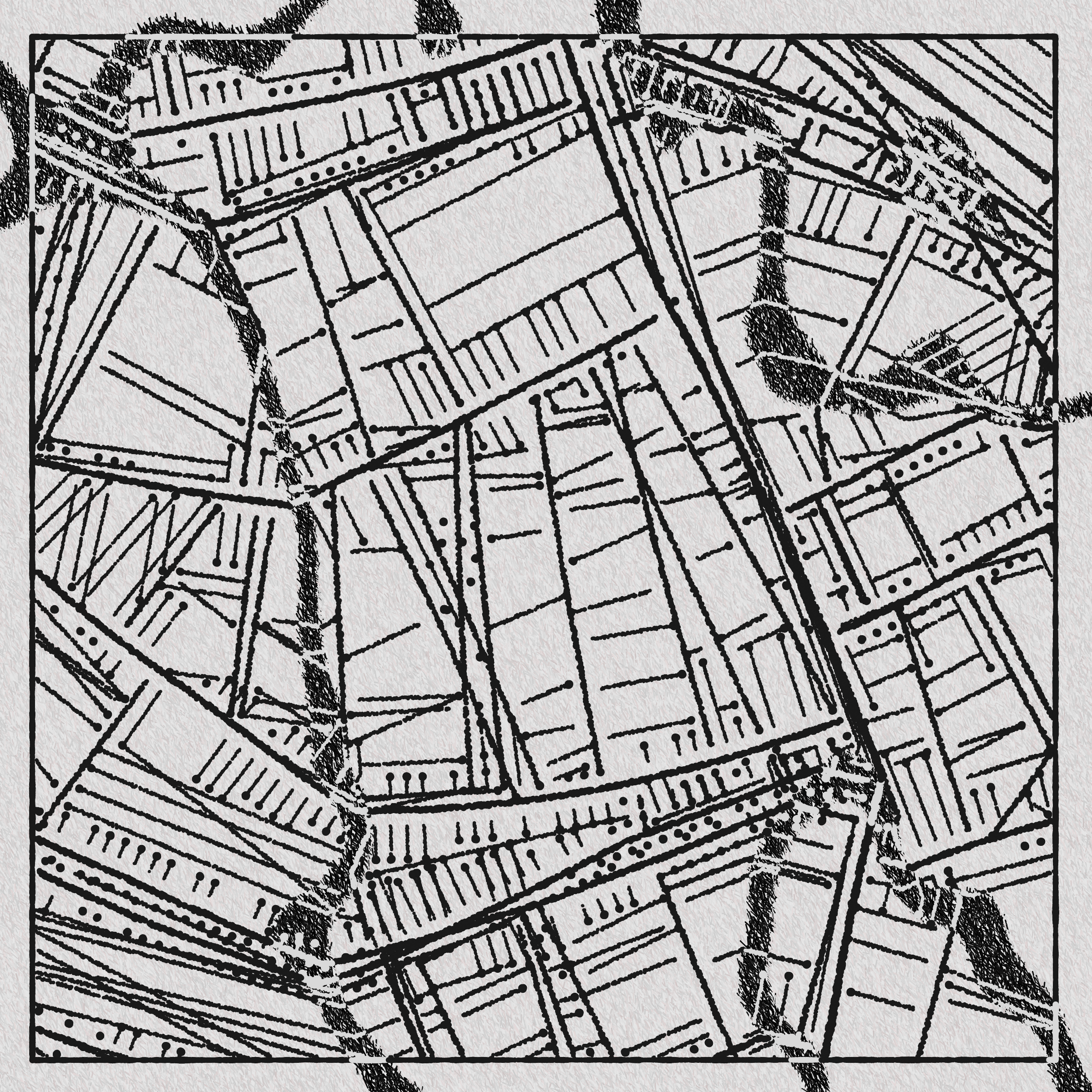Art Blocks - Art Blocks v2 - Maps of Nothing #527 - NFT # 316000527