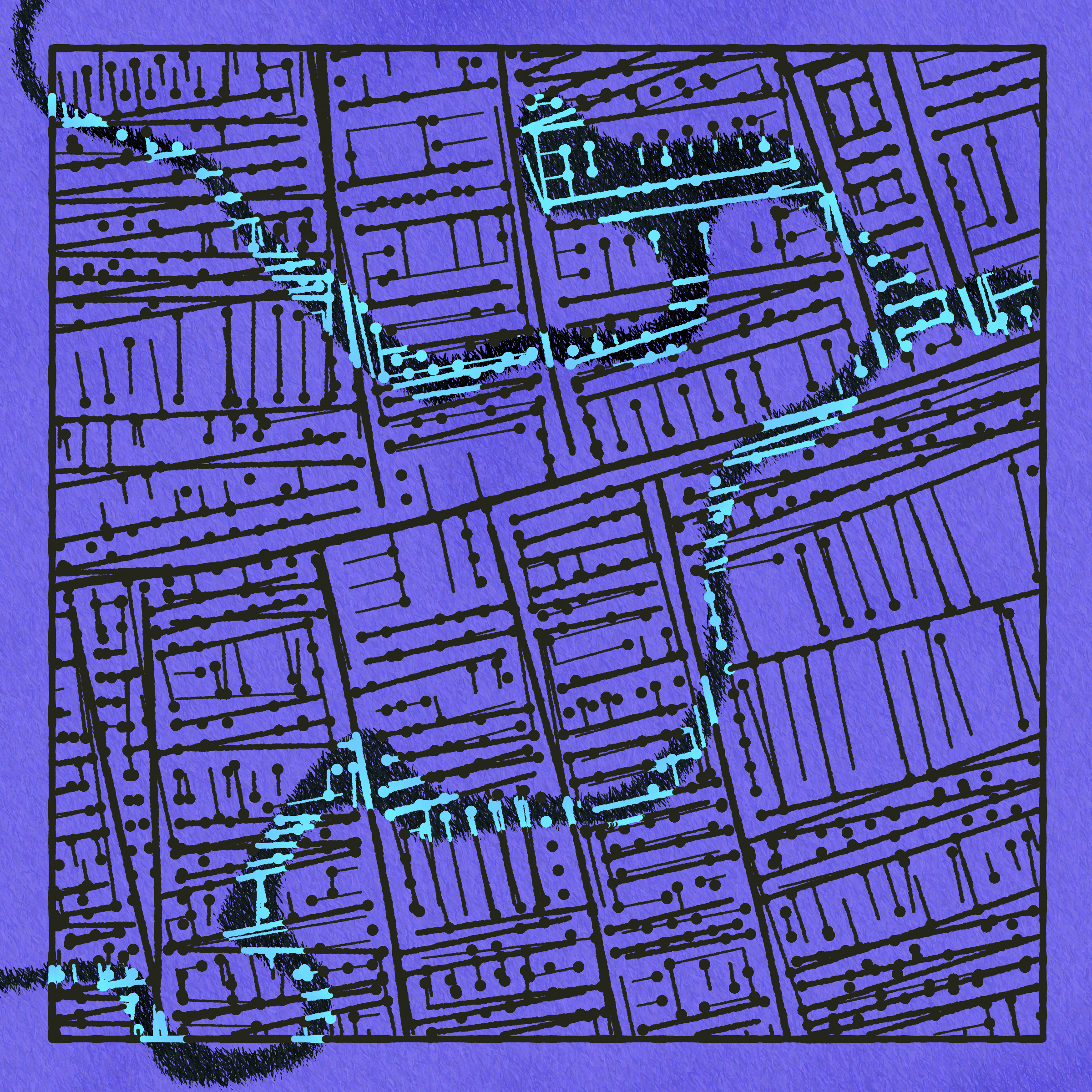 Art Blocks - Art Blocks v2 - Maps of Nothing #529 - NFT # 316000529