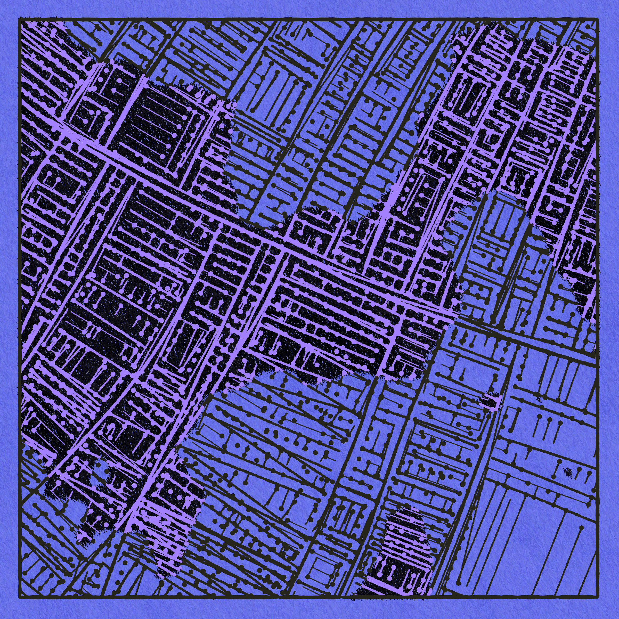 Art Blocks - Art Blocks v2 - Maps of Nothing #533 - NFT # 316000533