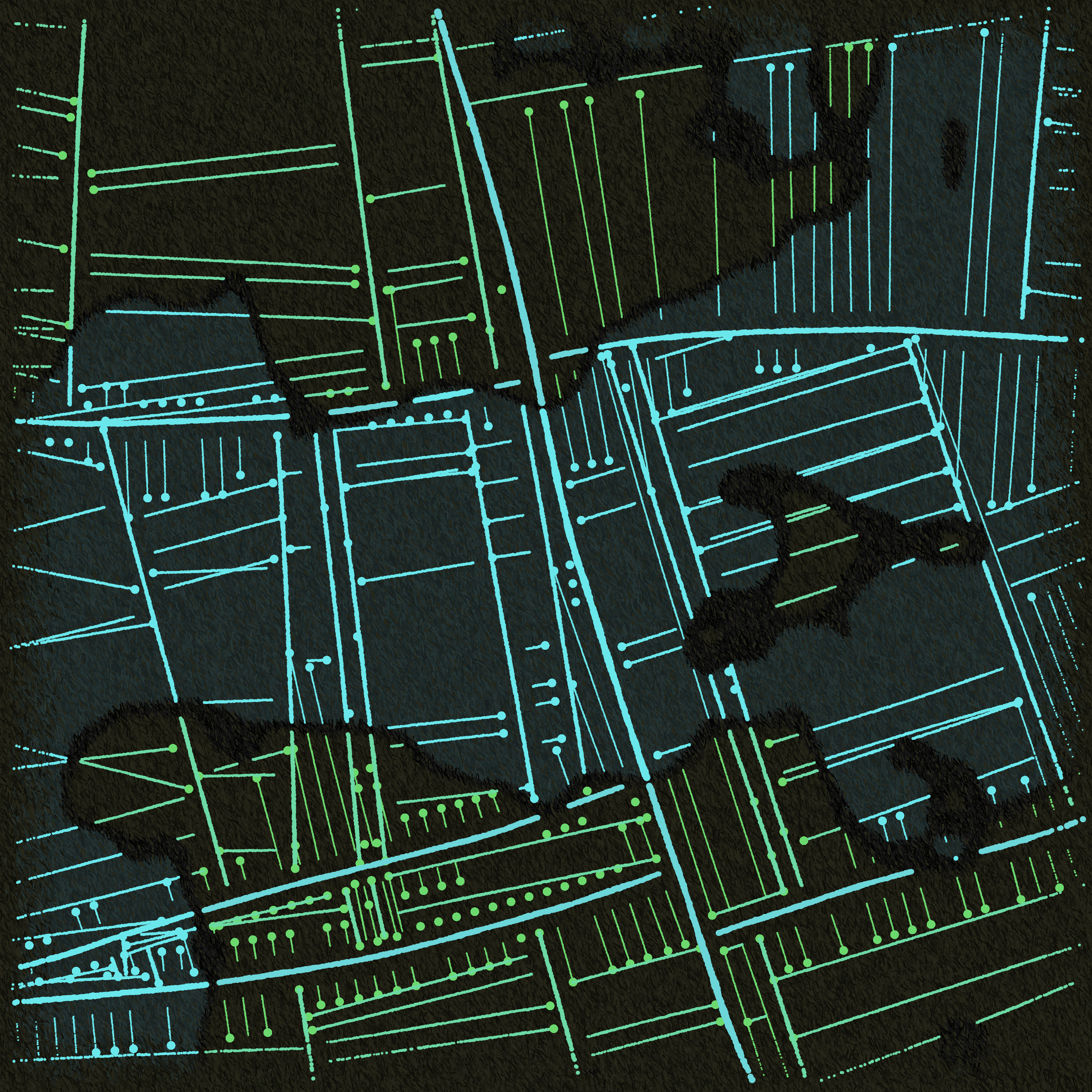 Art Blocks - Art Blocks v2 - Maps of Nothing #535 - NFT # 316000535