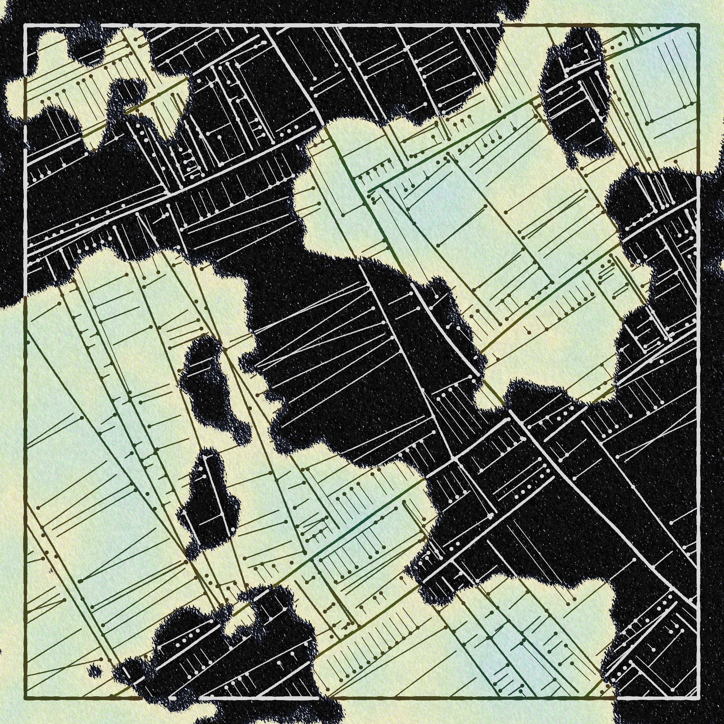 Art Blocks - Art Blocks v2 - Maps of Nothing #536 - NFT # 316000536
