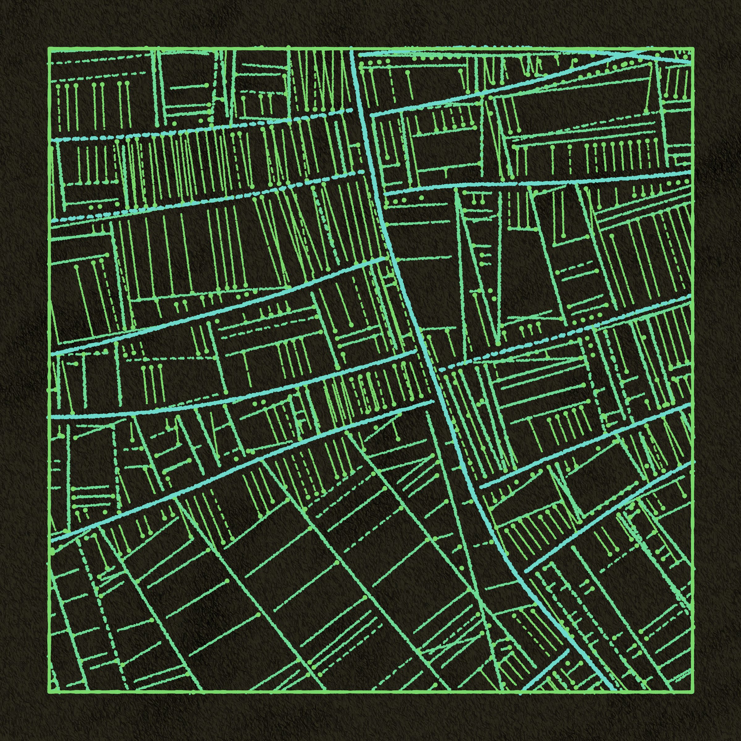 Art Blocks - Art Blocks v2 - Maps of Nothing #539 - NFT # 316000539