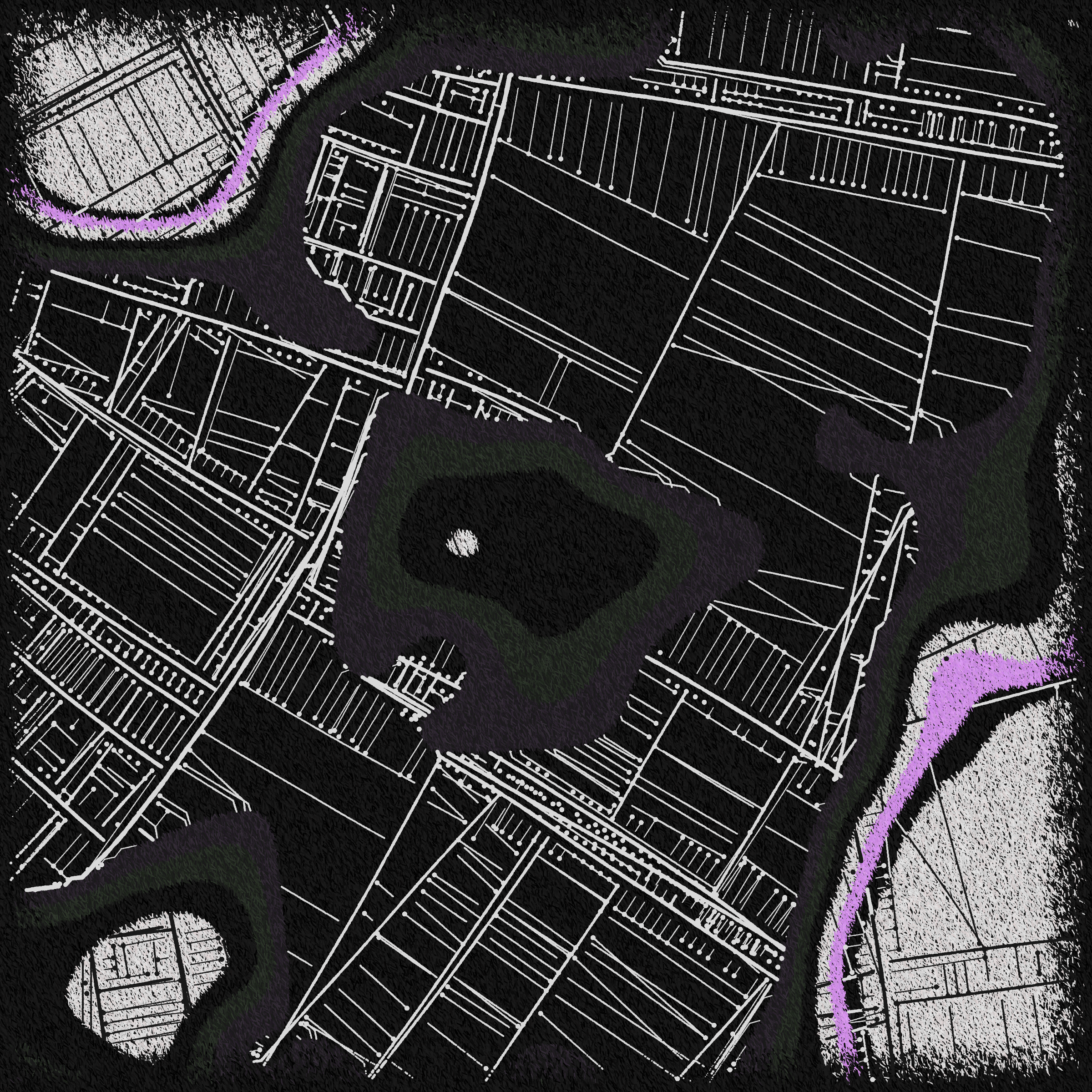 Art Blocks - Art Blocks v2 - Maps of Nothing #541 - NFT # 316000541