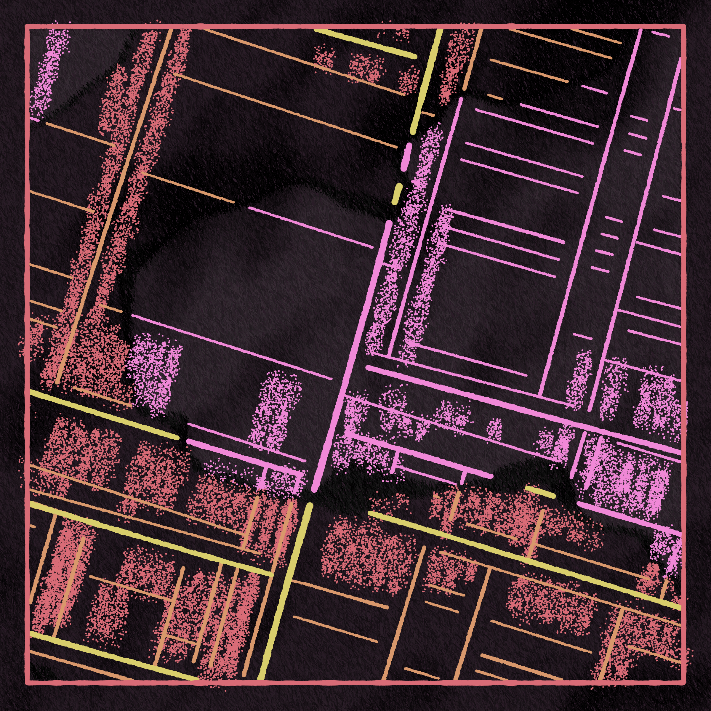 Art Blocks - Art Blocks v2 - Maps of Nothing #543 - NFT # 316000543