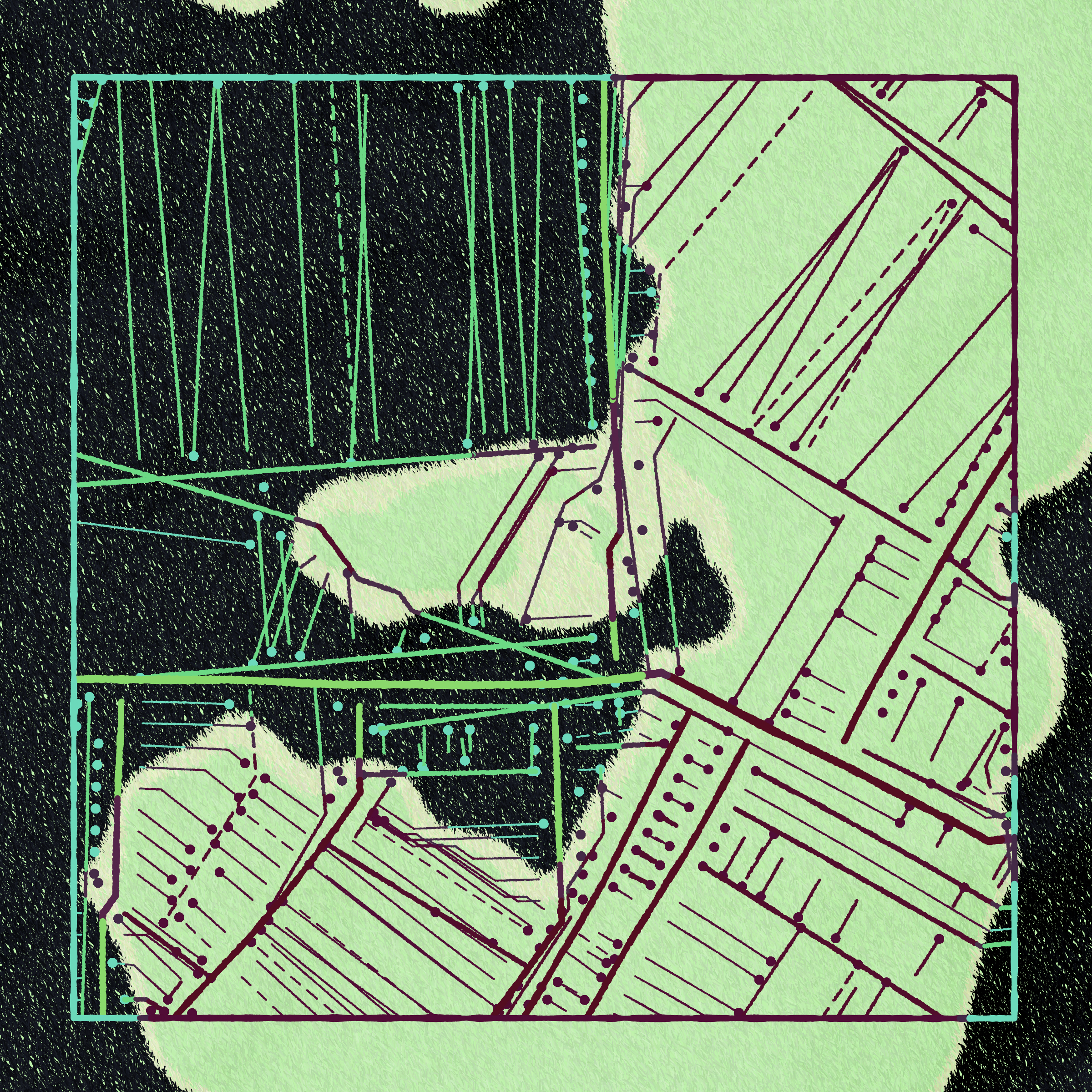 Art Blocks - Art Blocks v2 - Maps of Nothing #544 - NFT # 316000544