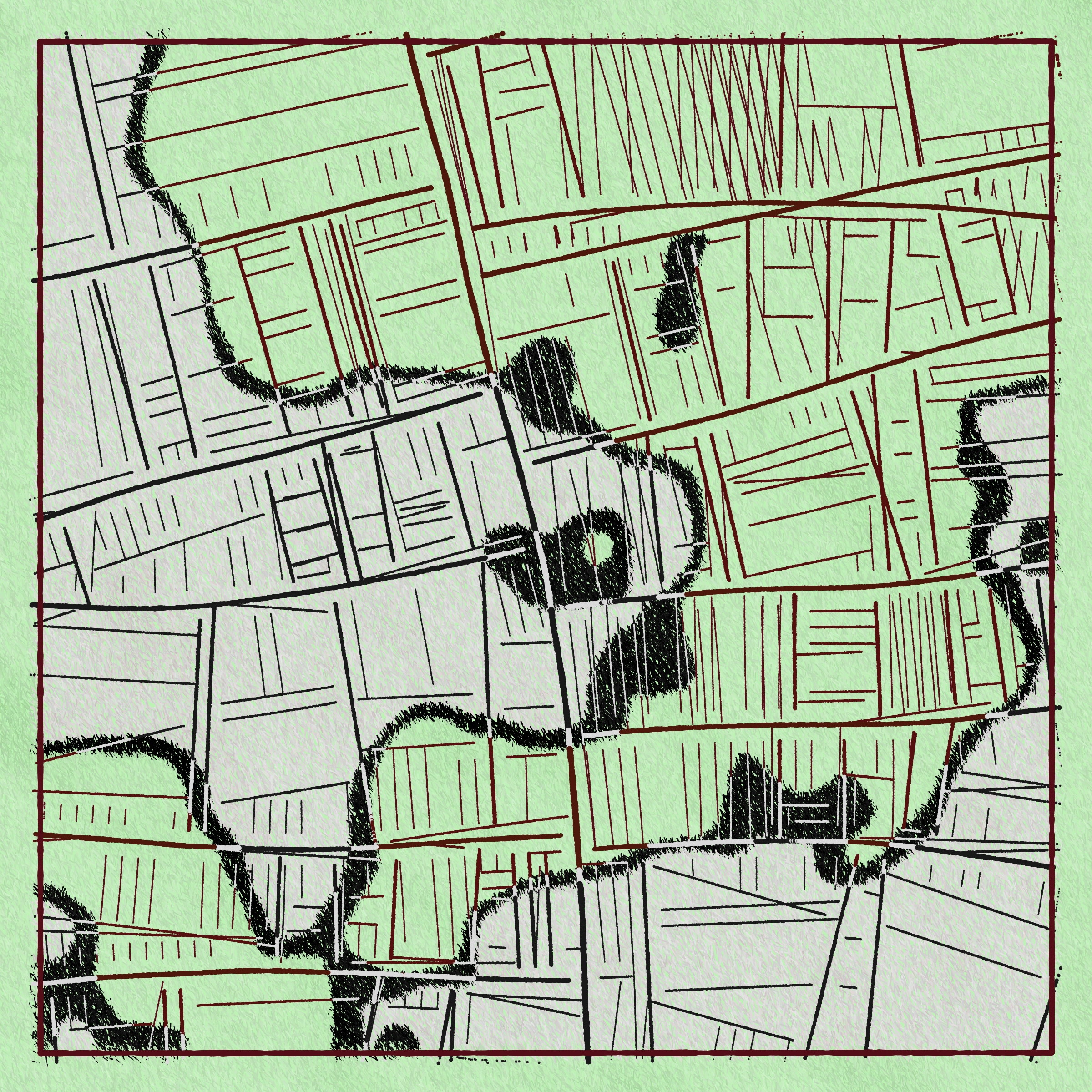 Art Blocks - Art Blocks v2 - Maps of Nothing #545 - NFT # 316000545