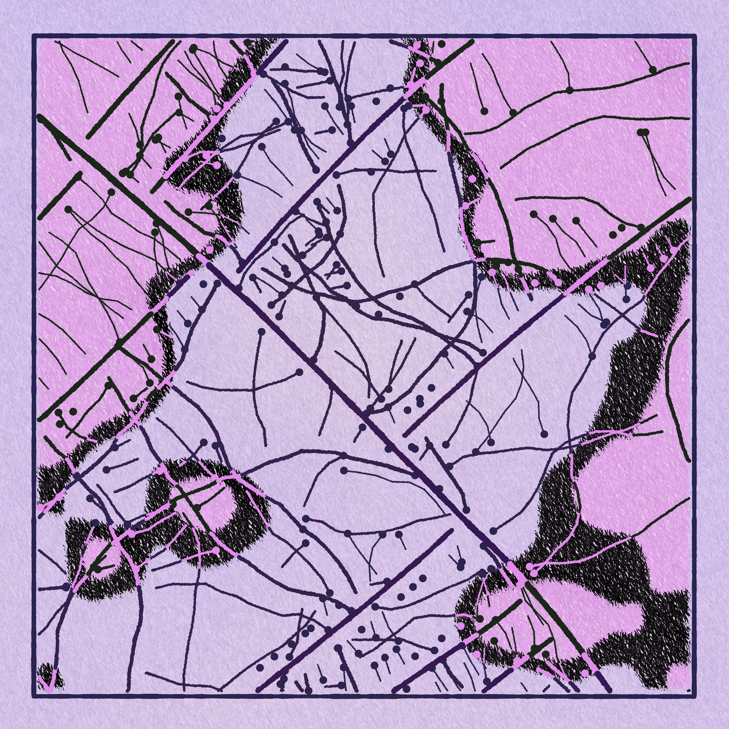 Art Blocks - Art Blocks v2 - Maps of Nothing #546 - NFT # 316000546