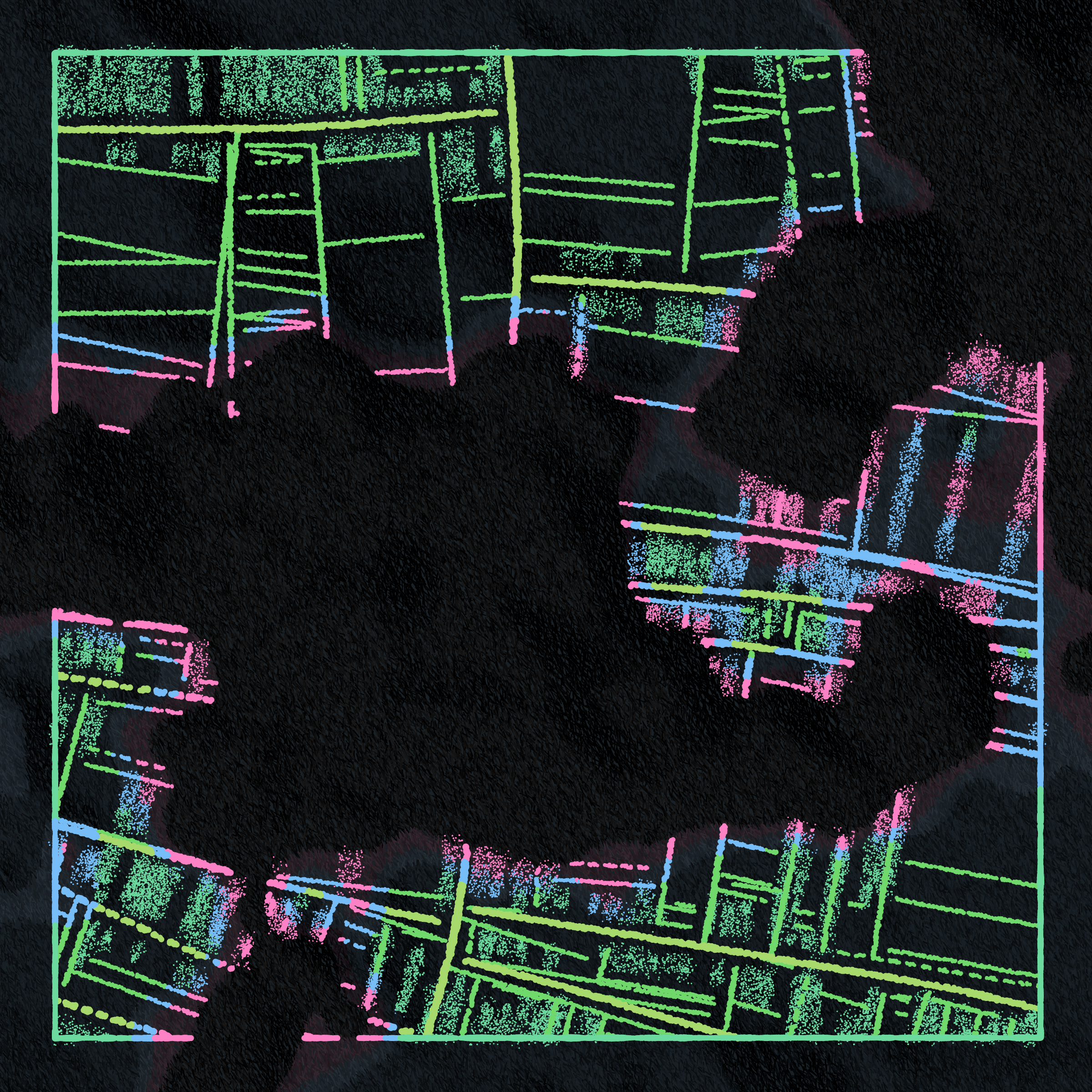 Art Blocks - Art Blocks v2 - Maps of Nothing #560 - NFT # 316000560