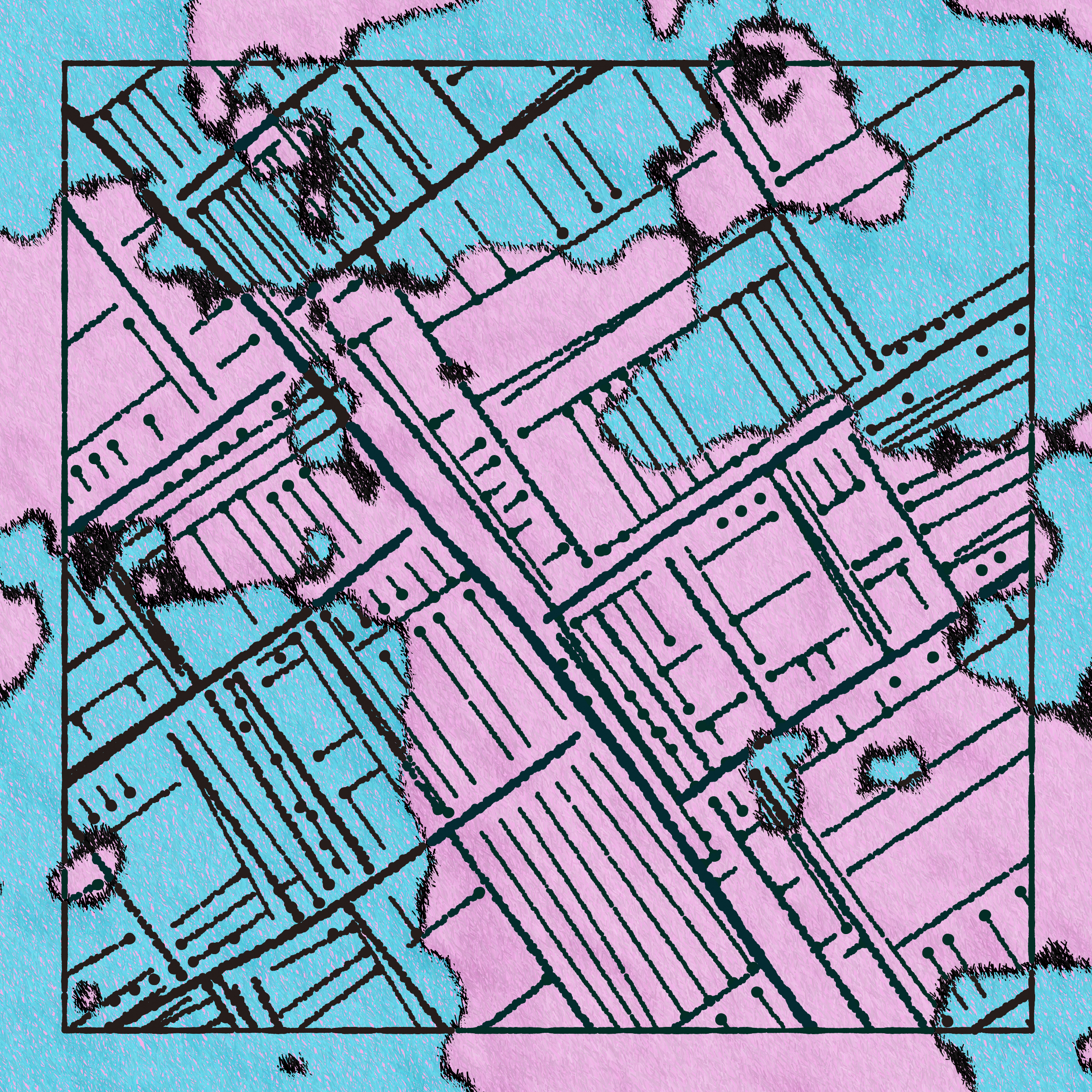 Art Blocks - Art Blocks v2 - Maps of Nothing #563 - NFT # 316000563
