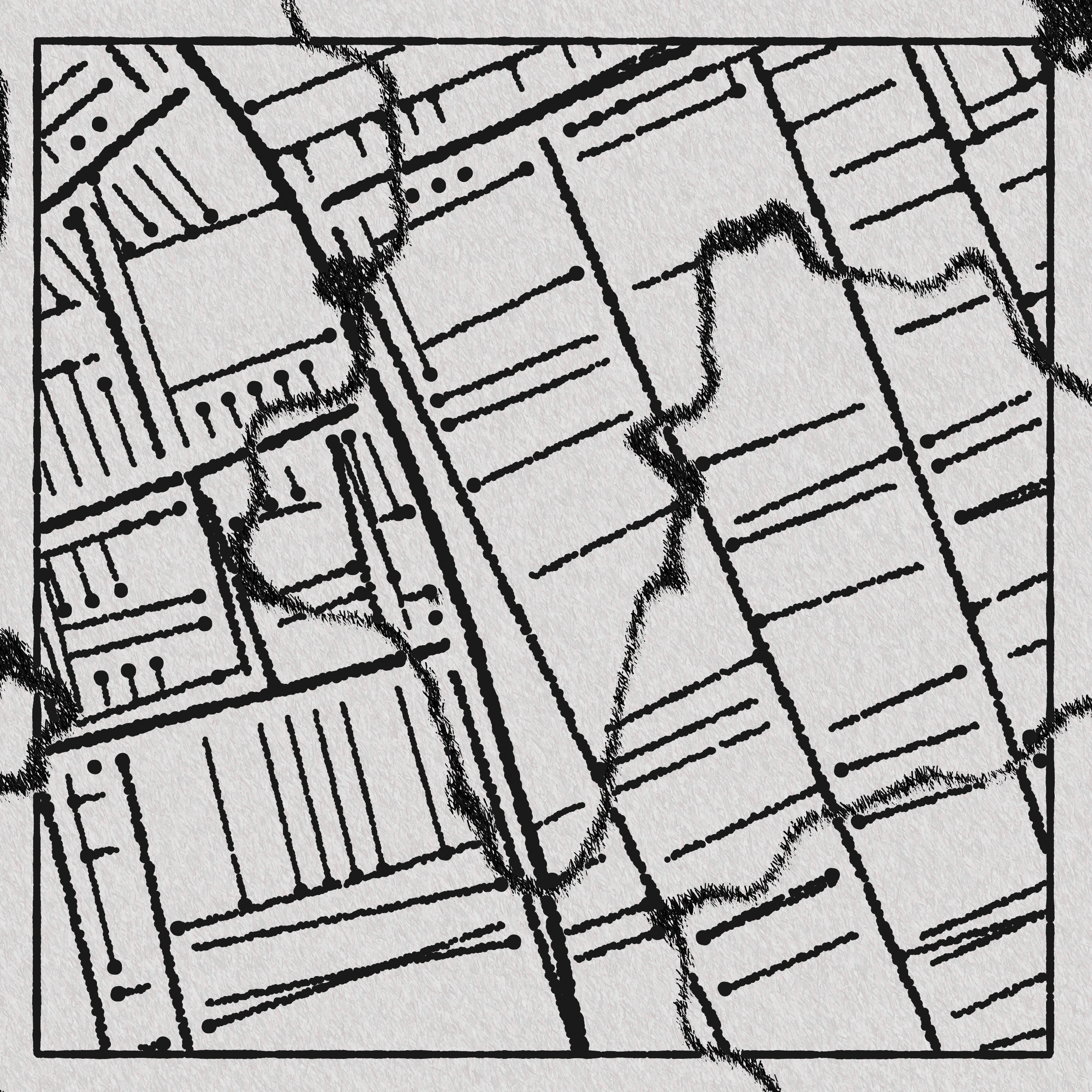 Art Blocks - Art Blocks v2 - Maps of Nothing #568 - NFT # 316000568