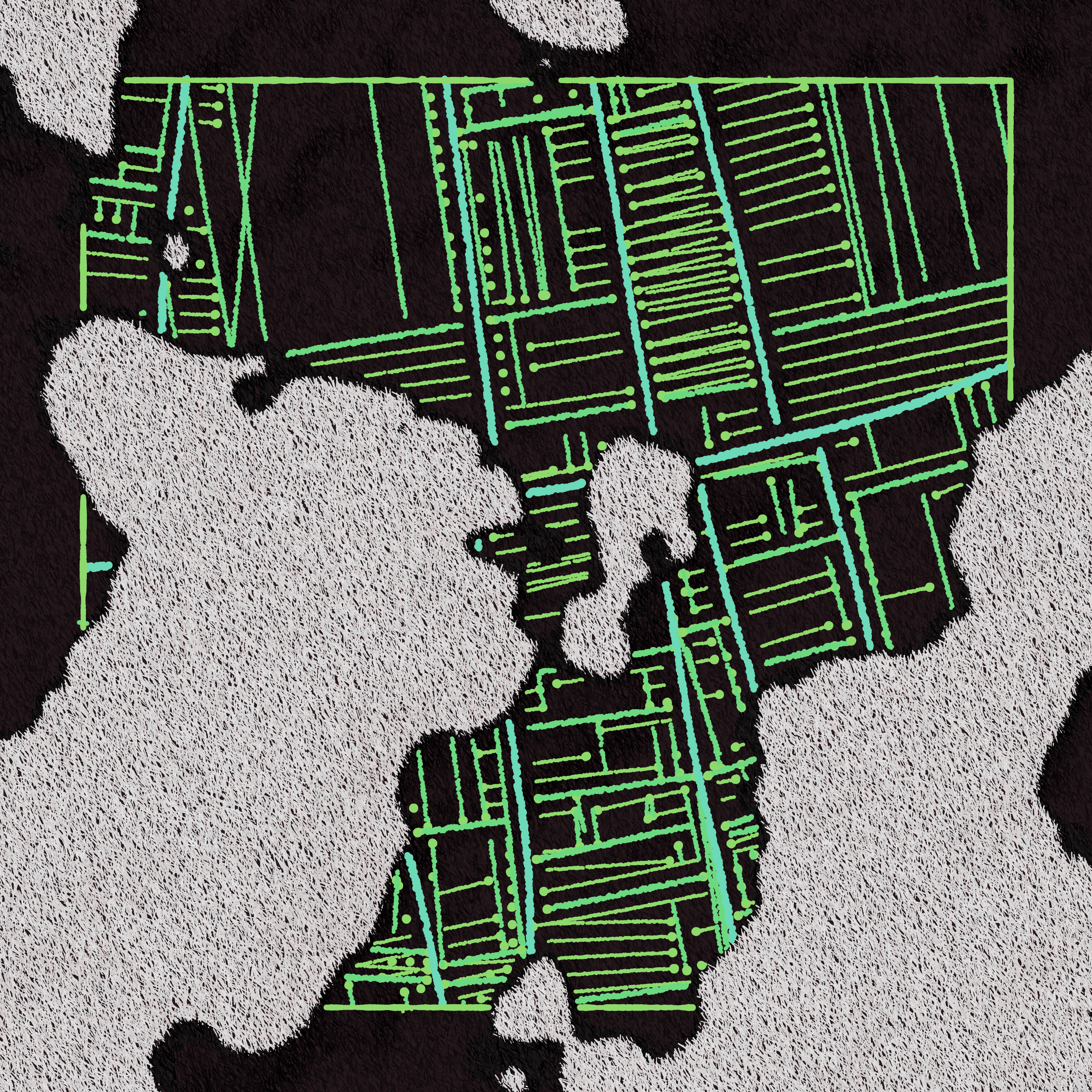 Art Blocks - Art Blocks v2 - Maps of Nothing #569 - NFT # 316000569