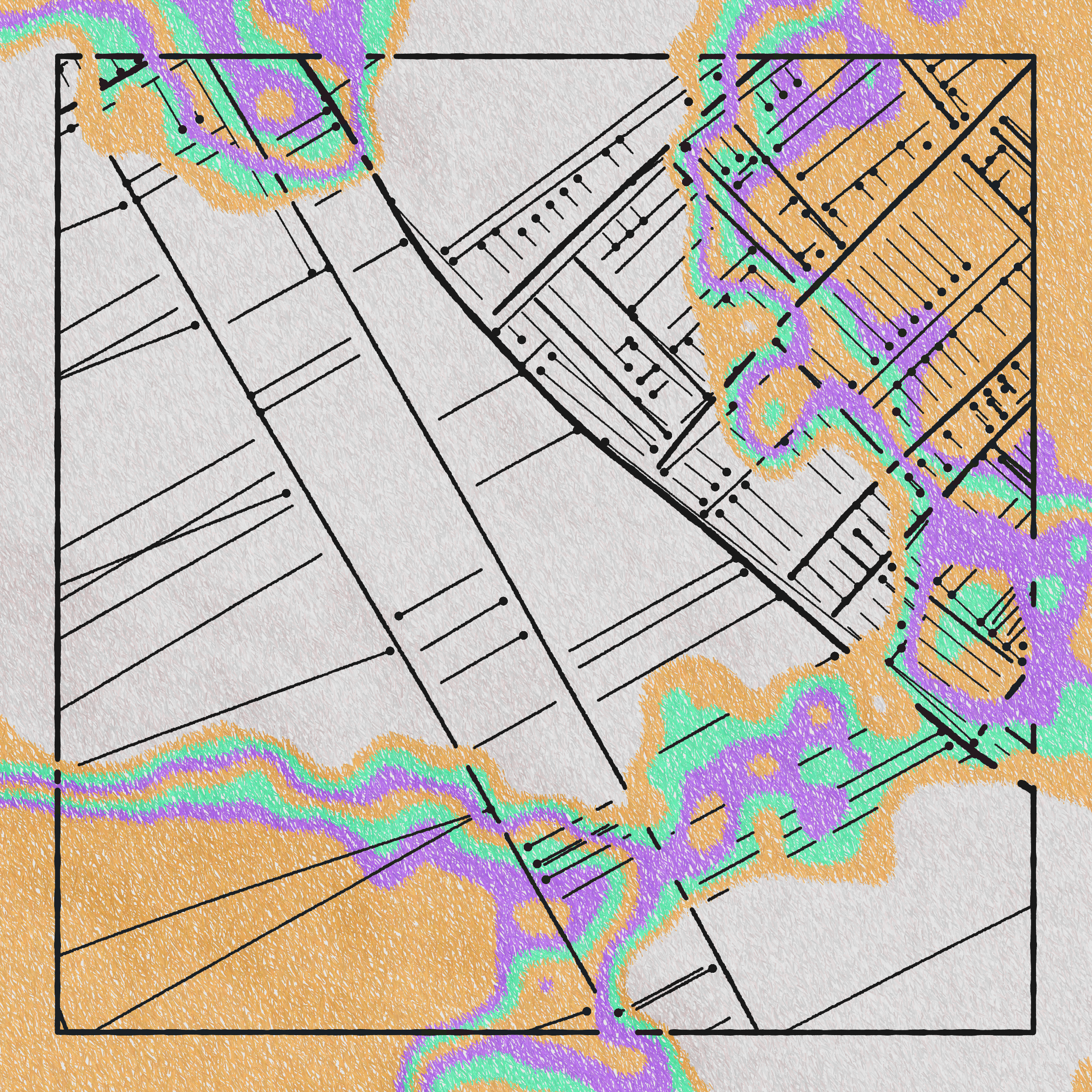Art Blocks - Art Blocks v2 - Maps of Nothing #571 - NFT # 316000571