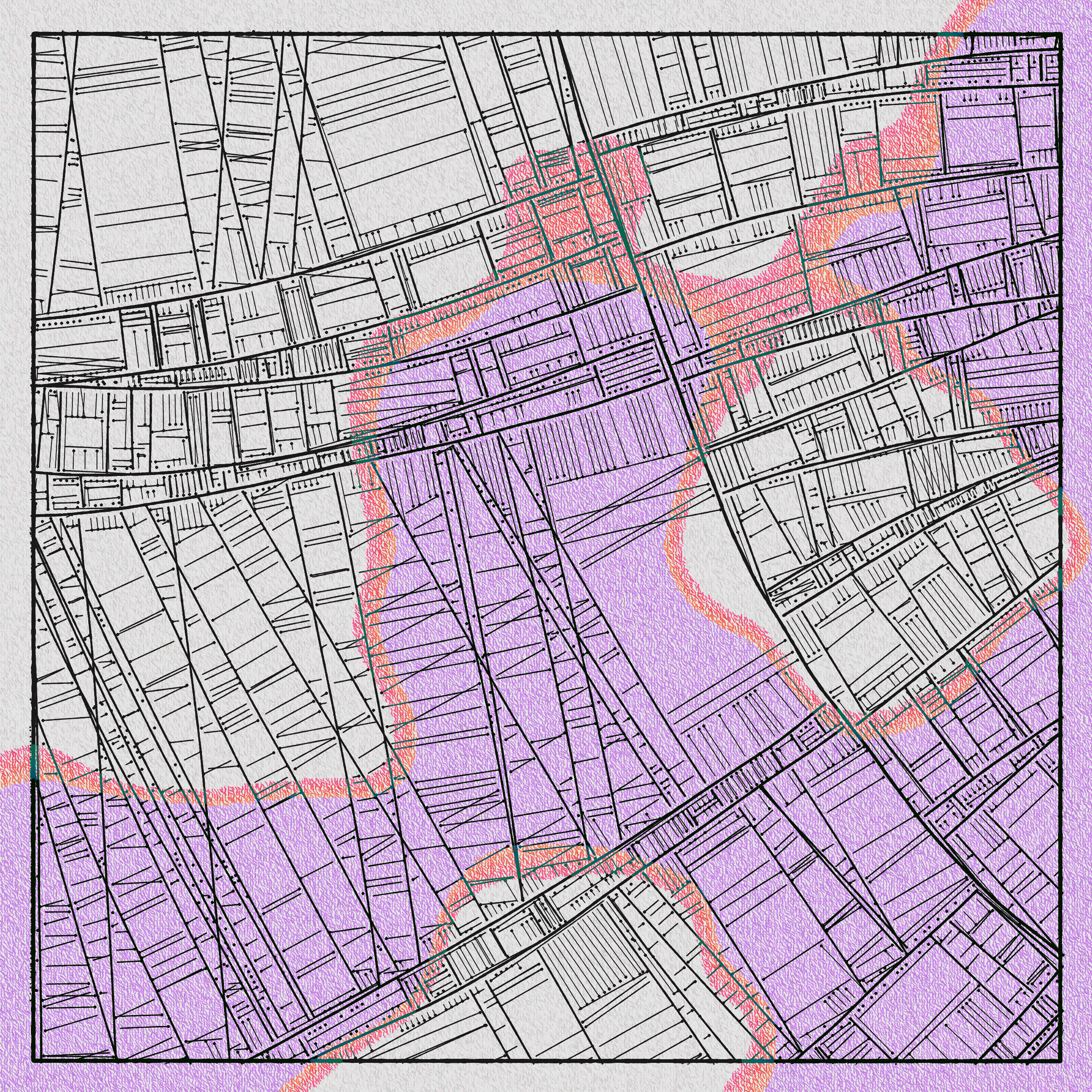 Art Blocks - Art Blocks v2 - Maps of Nothing #572 - NFT # 316000572