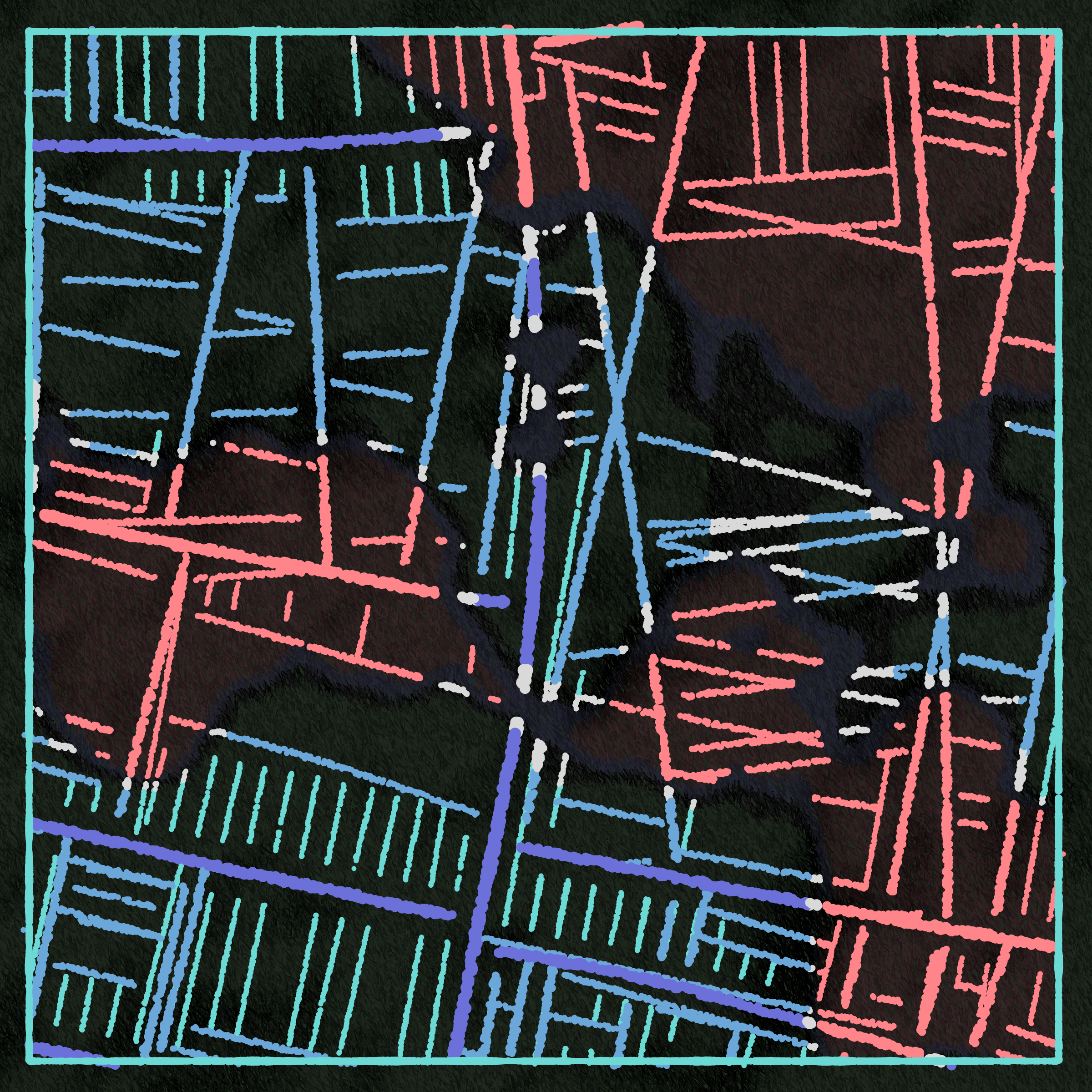 Art Blocks - Art Blocks v2 - Maps of Nothing #575 - NFT # 316000575