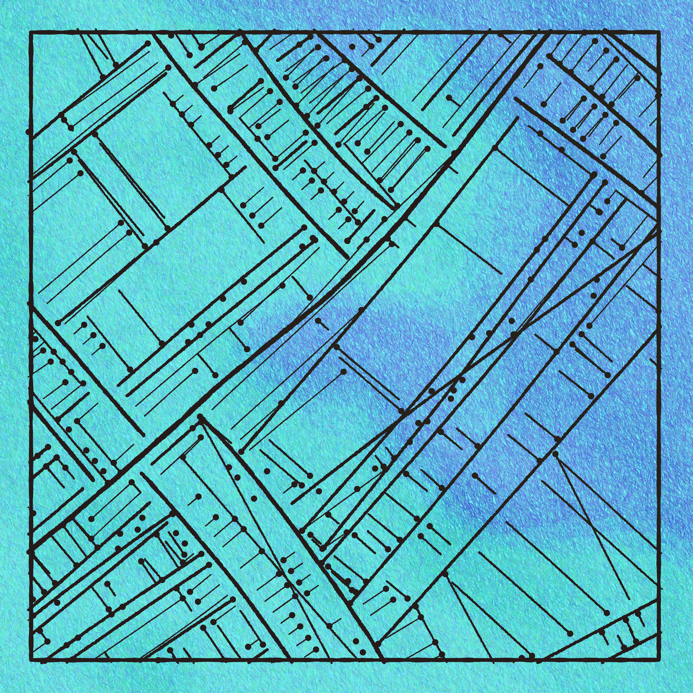 Art Blocks - Art Blocks v2 - Maps of Nothing #576 - NFT # 316000576
