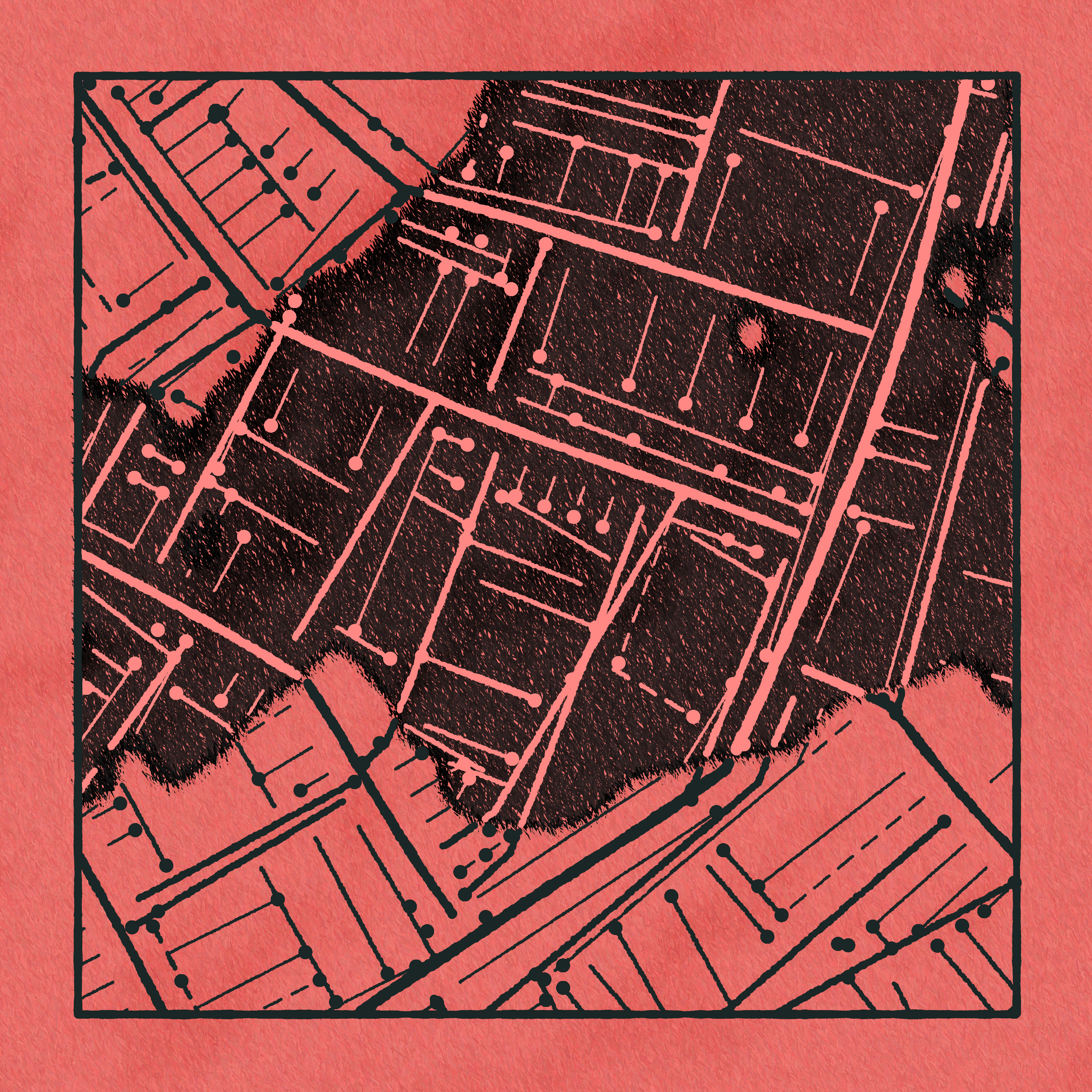 Art Blocks - Art Blocks v2 - Maps of Nothing #578 - NFT # 316000578