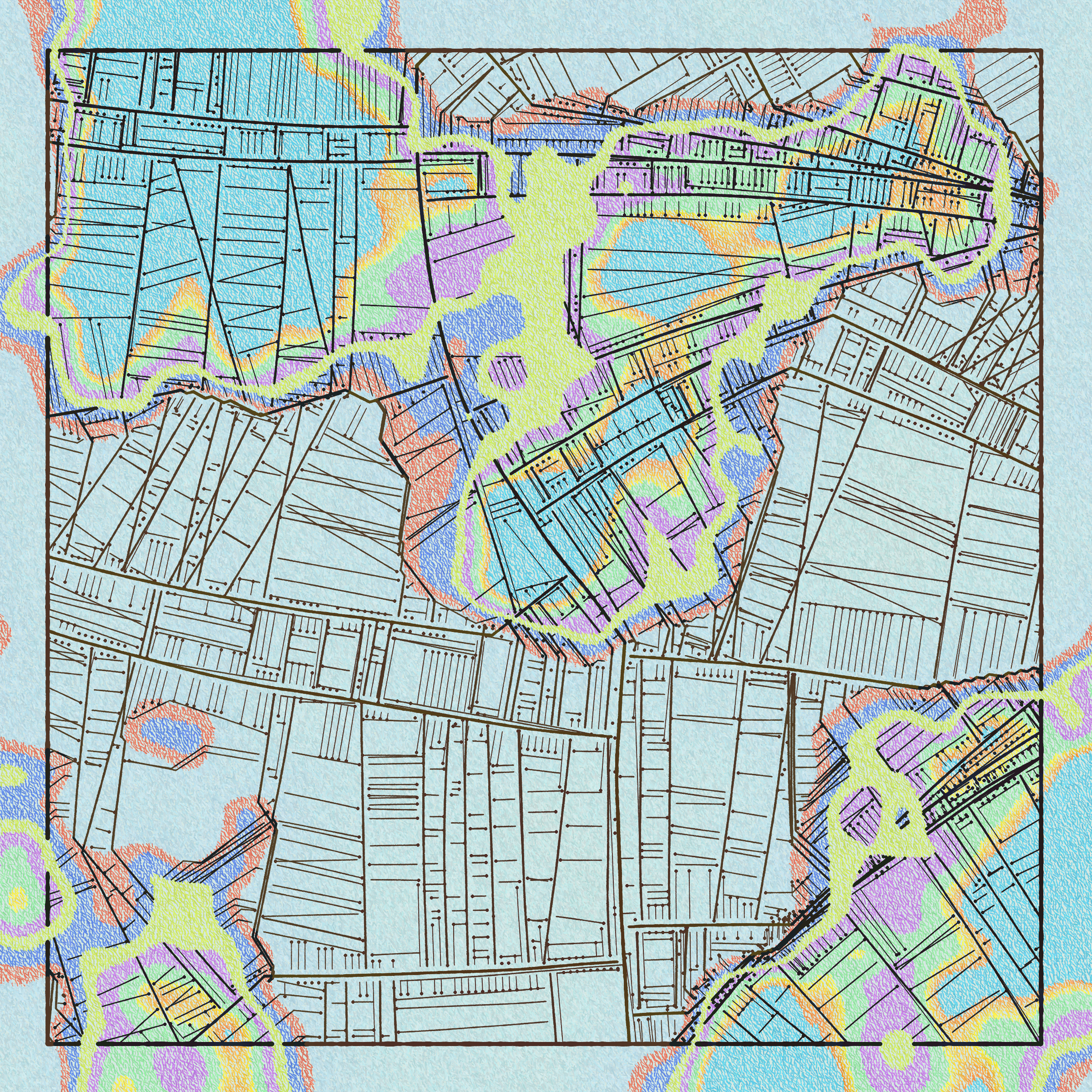 Art Blocks - Art Blocks v2 - Maps of Nothing #579 - NFT # 316000579