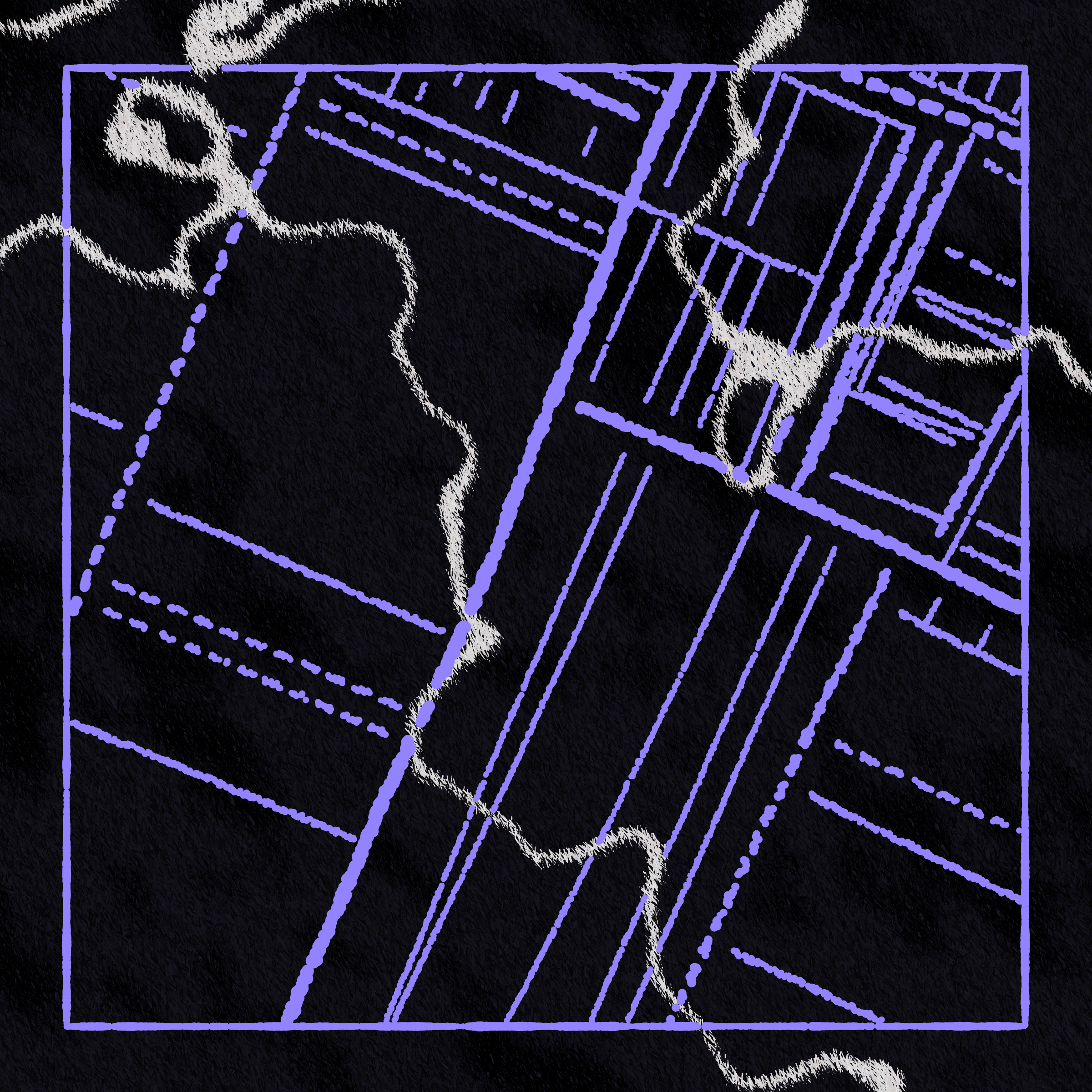 Art Blocks - Art Blocks v2 - Maps of Nothing #580 - NFT # 316000580
