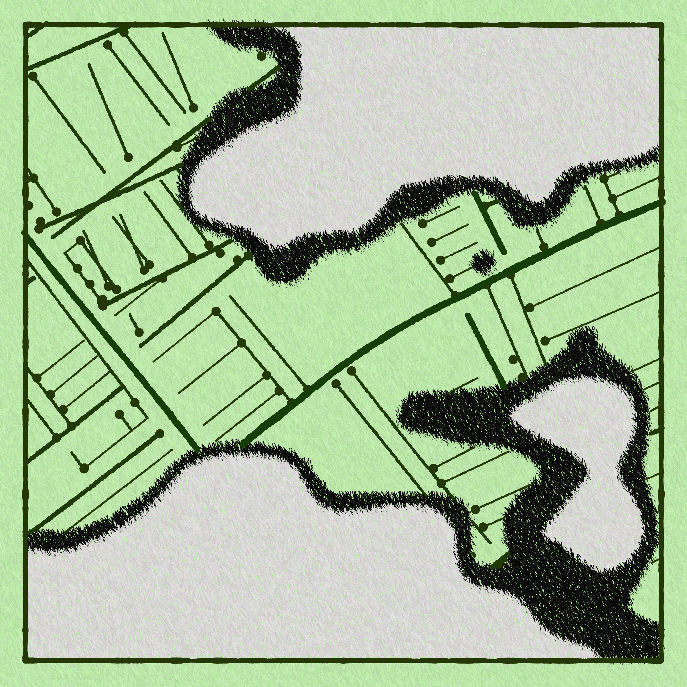 Art Blocks - Art Blocks v2 - Maps of Nothing #584 - NFT # 316000584