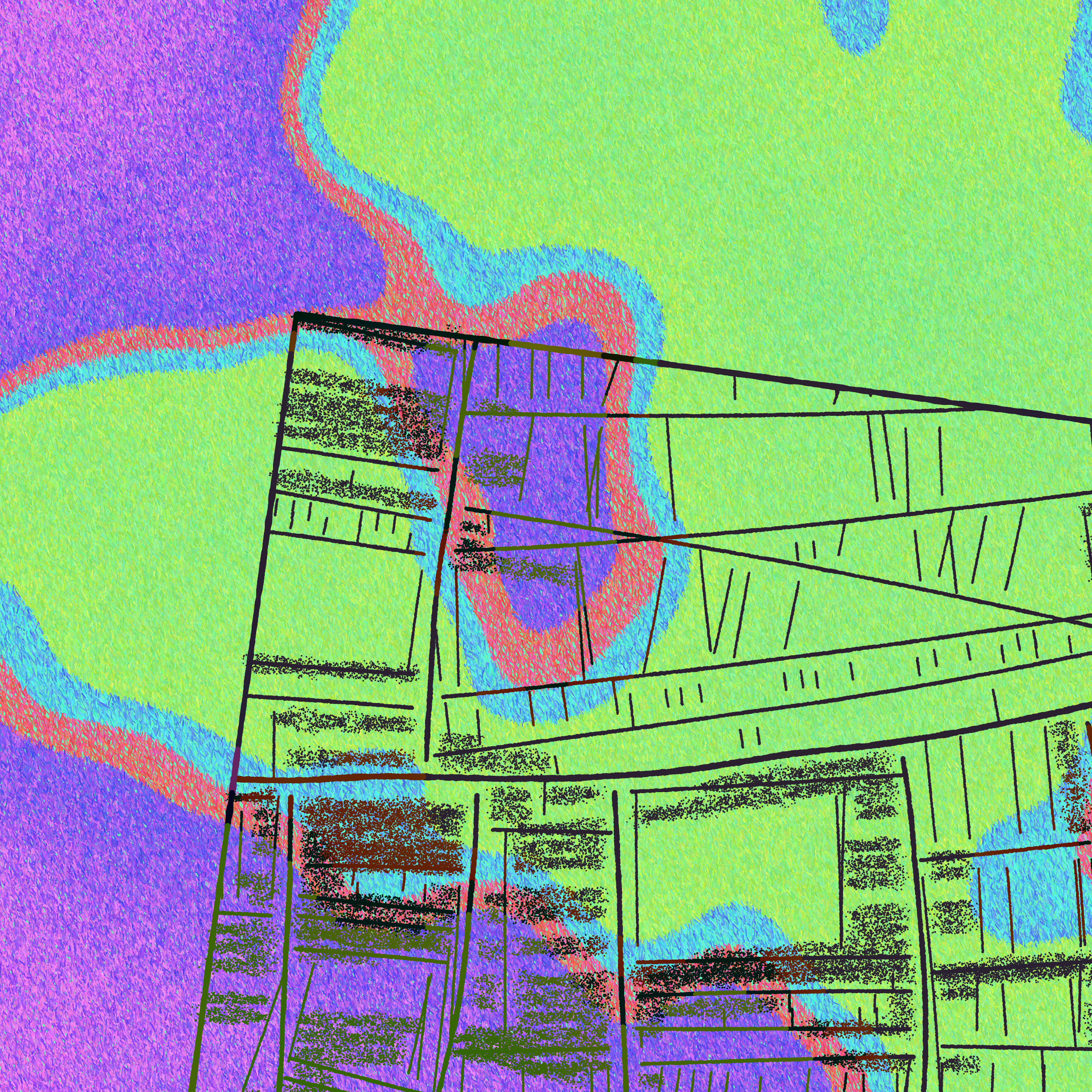 Art Blocks - Art Blocks v2 - Maps of Nothing #585 - NFT # 316000585