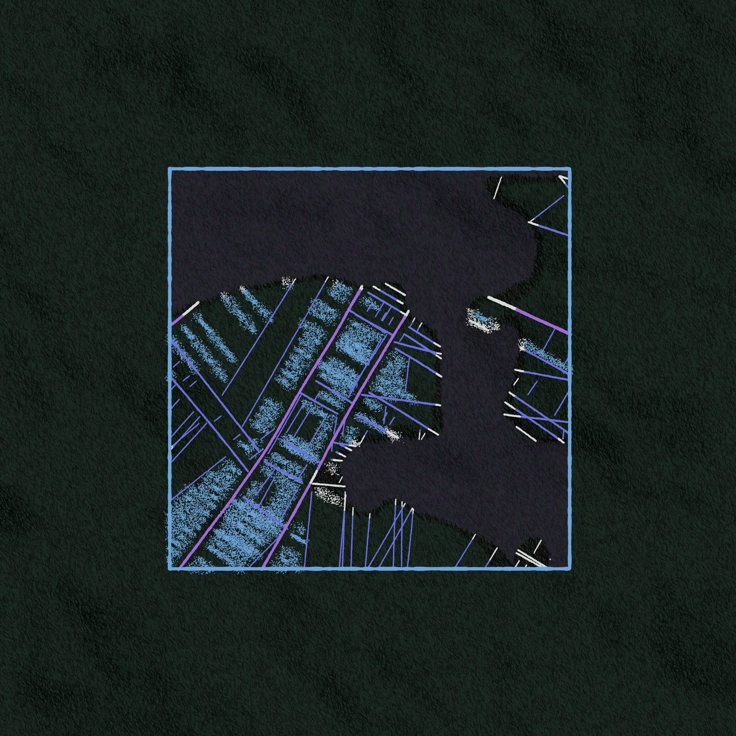 Art Blocks - Art Blocks v2 - Maps of Nothing #586 - NFT # 316000586