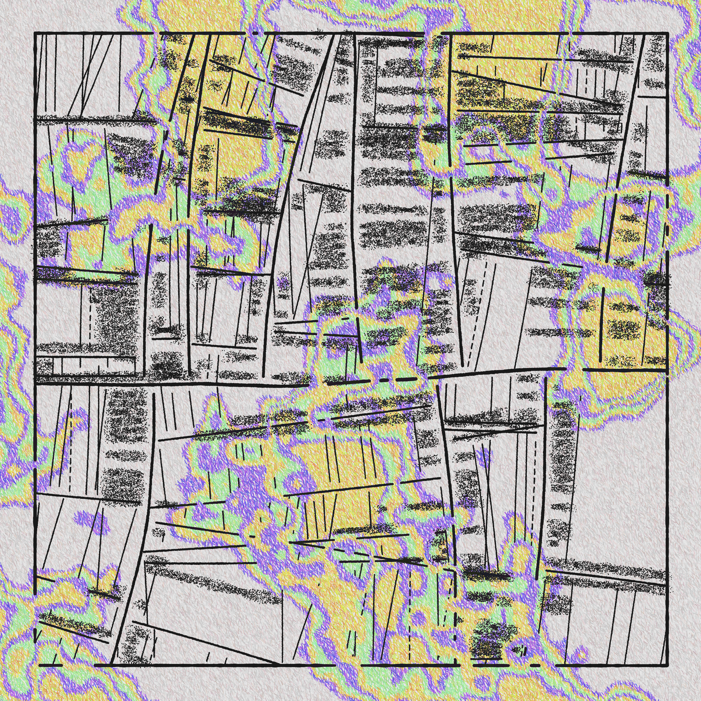 Art Blocks - Art Blocks v2 - Maps of Nothing #593 - NFT # 316000593