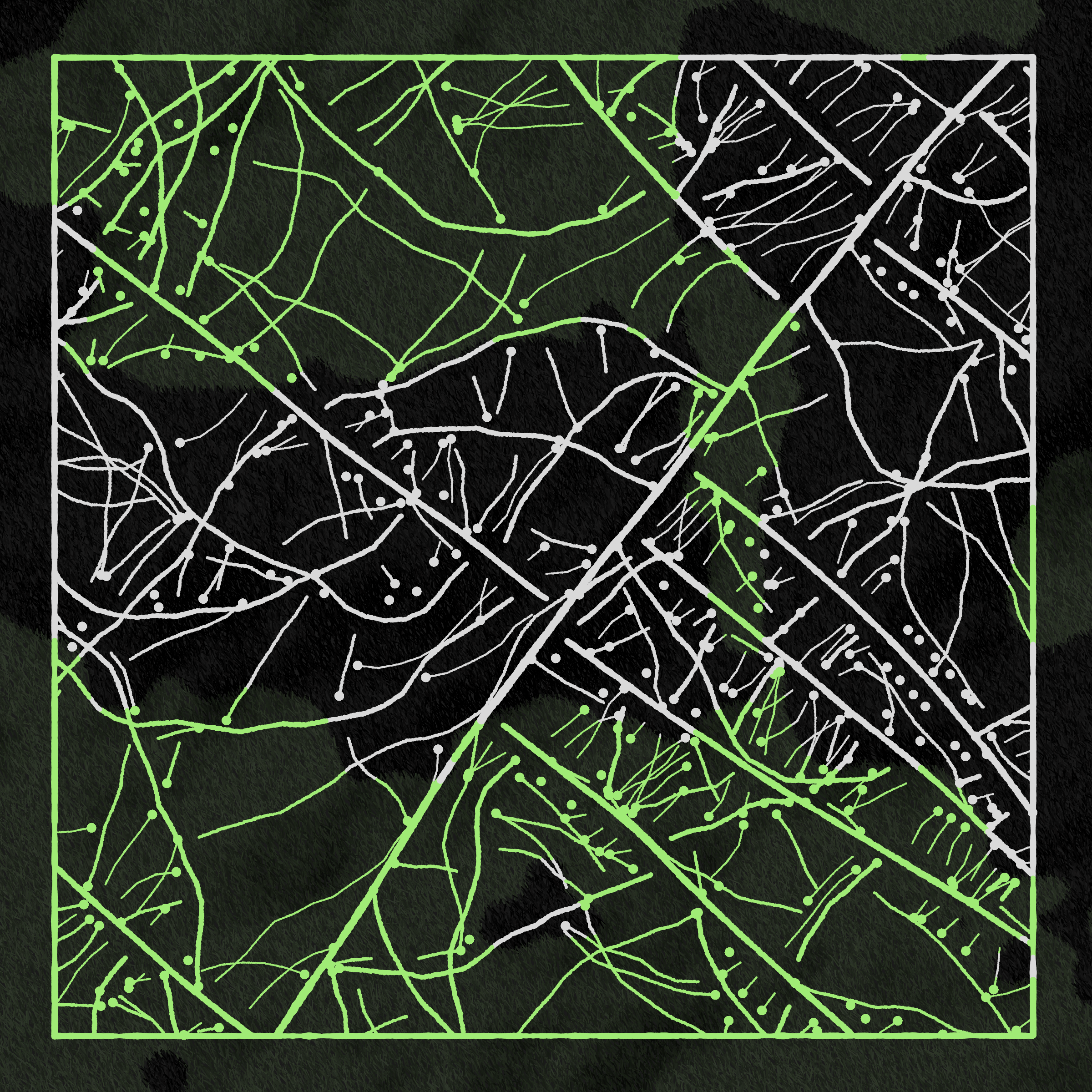 Art Blocks - Art Blocks v2 - Maps of Nothing #594 - NFT # 316000594