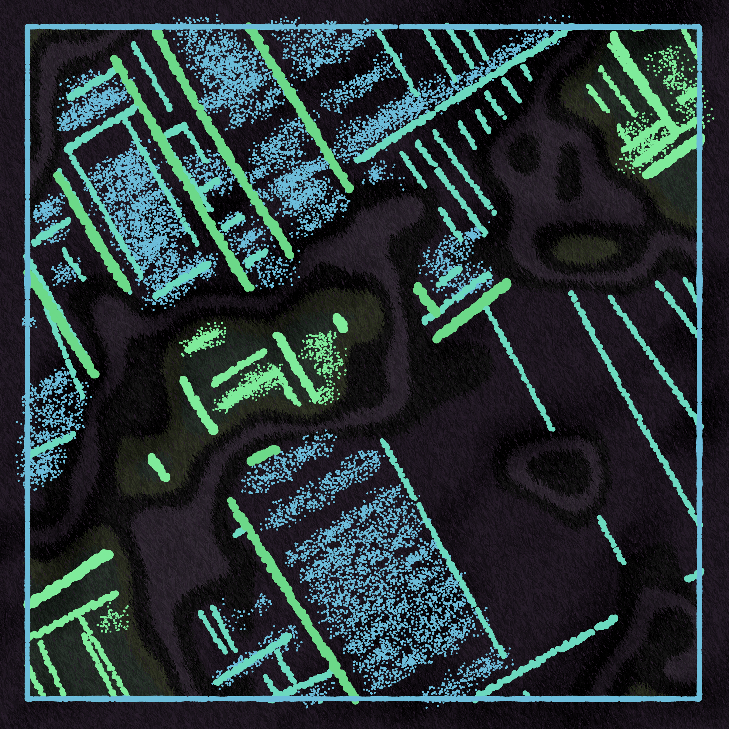 Art Blocks - Art Blocks v2 - Maps of Nothing #596 - NFT # 316000596