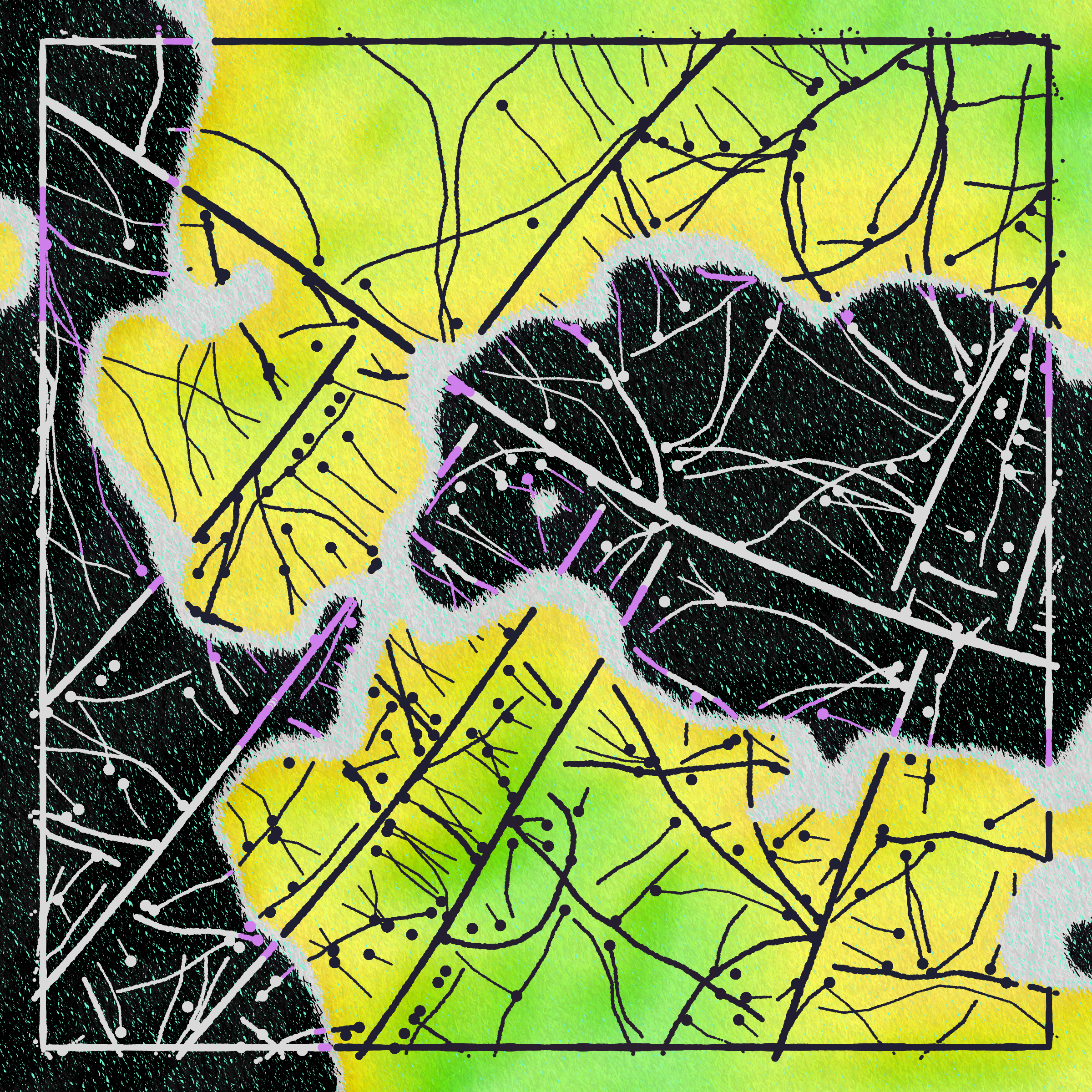 Art Blocks - Art Blocks v2 - Maps of Nothing #597 - NFT # 316000597