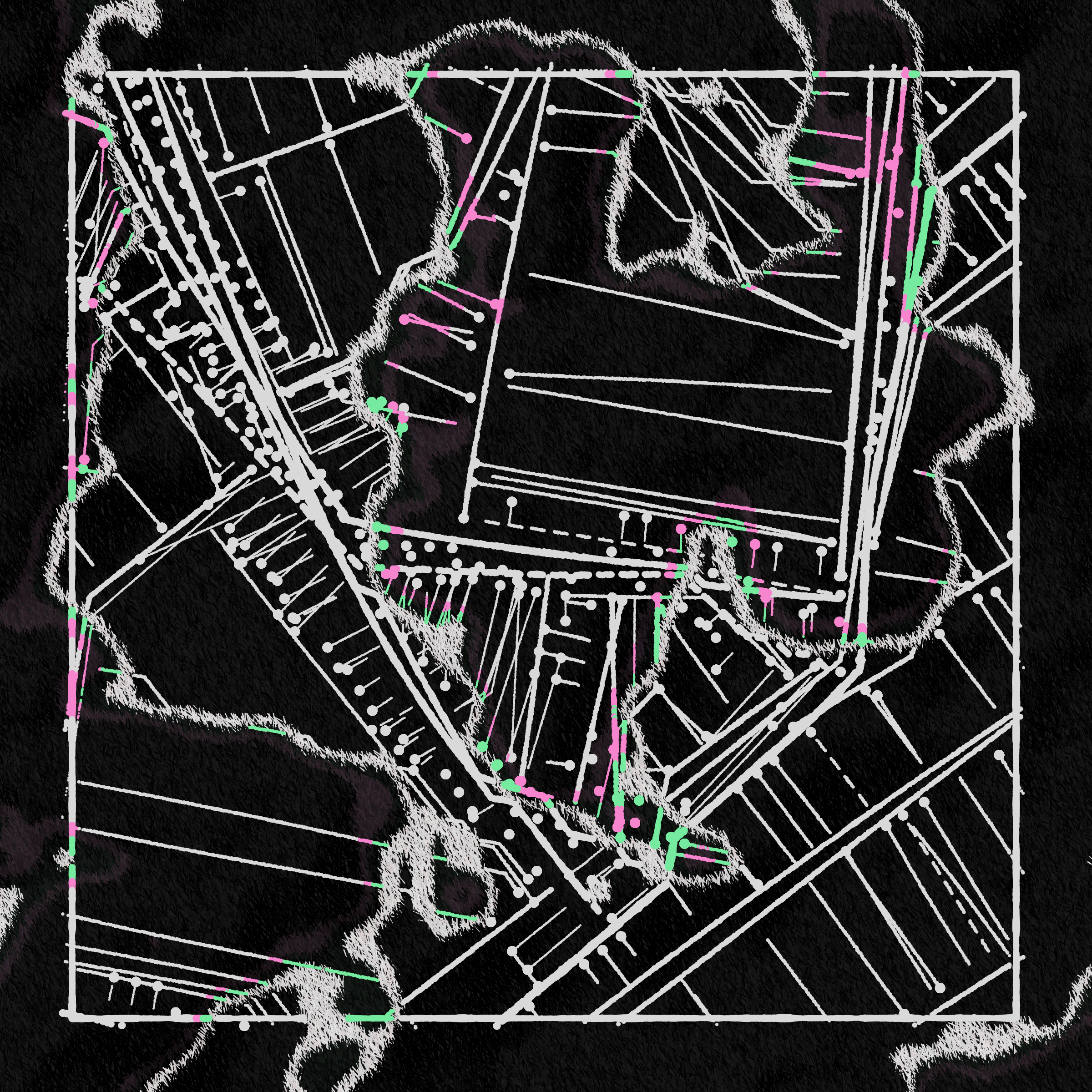 Art Blocks - Art Blocks v2 - Maps of Nothing #604 - NFT # 316000604