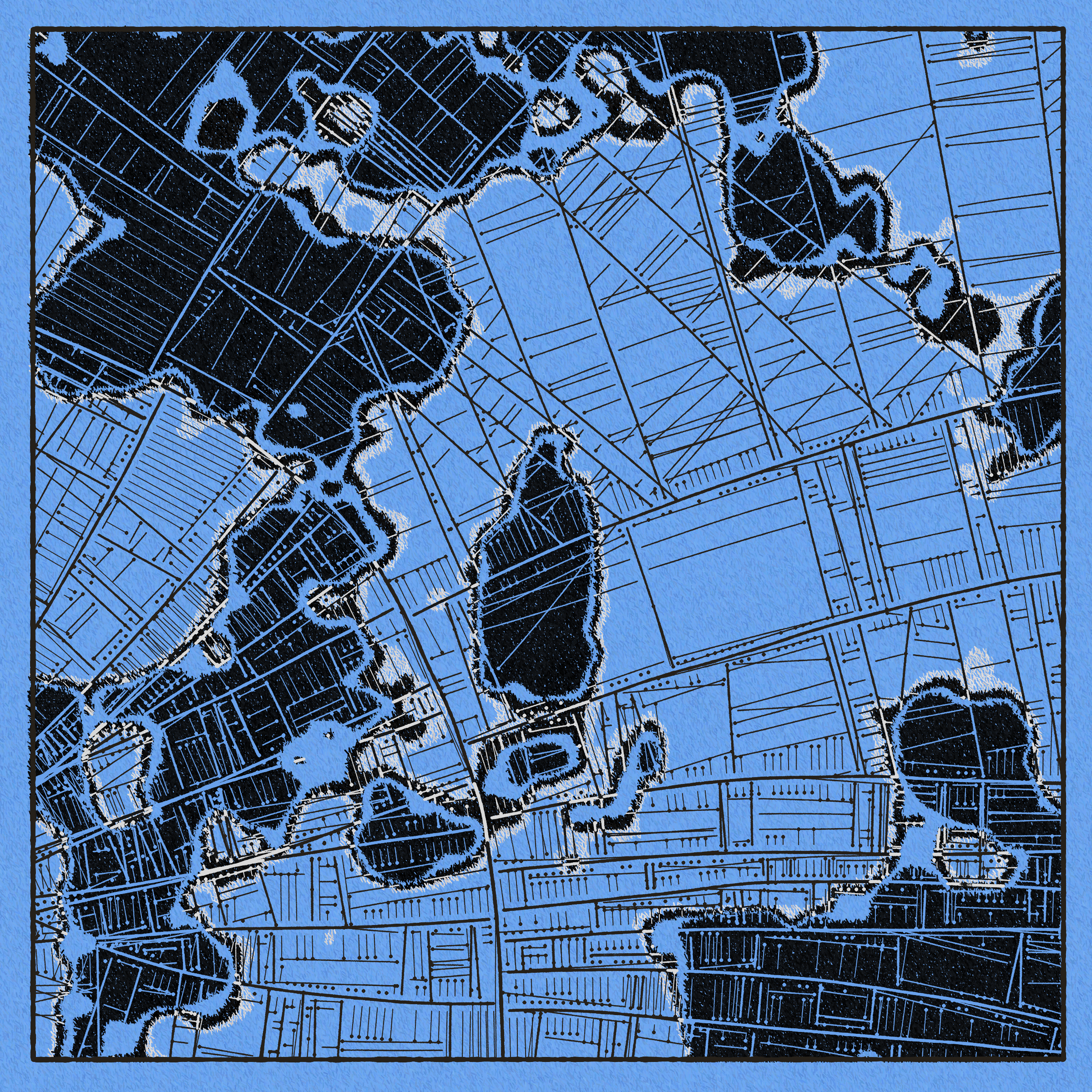 Art Blocks - Art Blocks v2 - Maps of Nothing #608 - NFT # 316000608