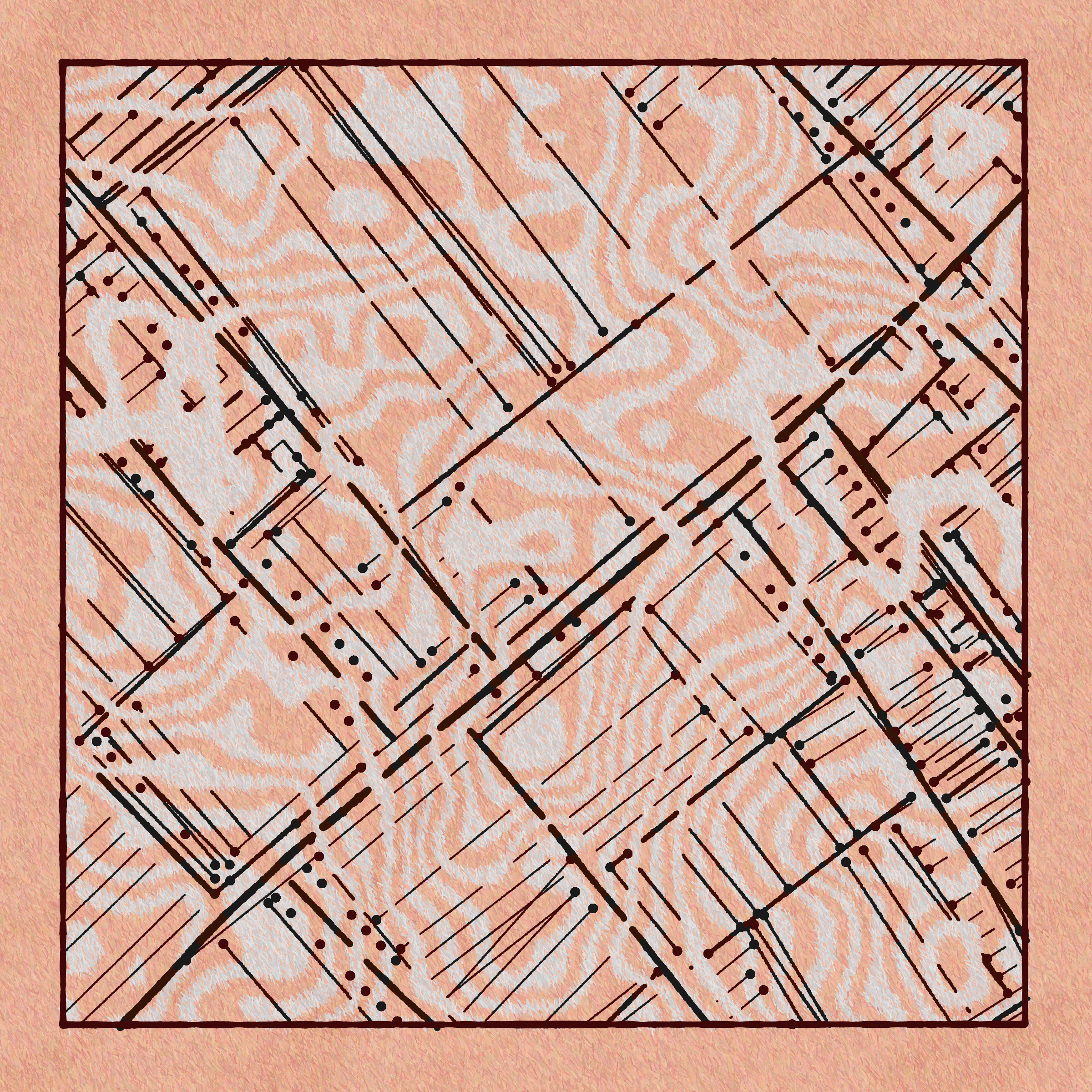 Art Blocks - Art Blocks v2 - Maps of Nothing #612 - NFT # 316000612