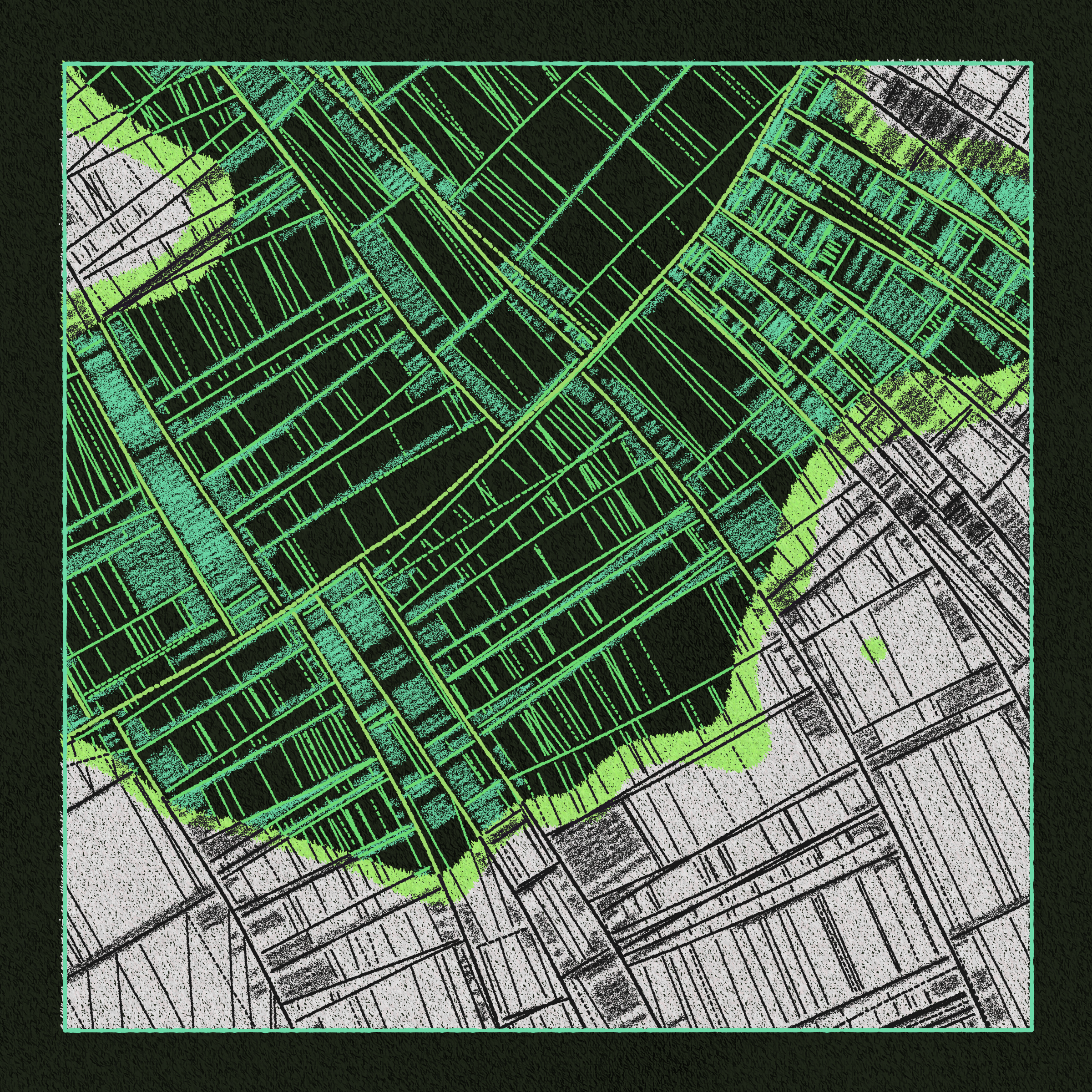 Art Blocks - Art Blocks v2 - Maps of Nothing #613 - NFT # 316000613