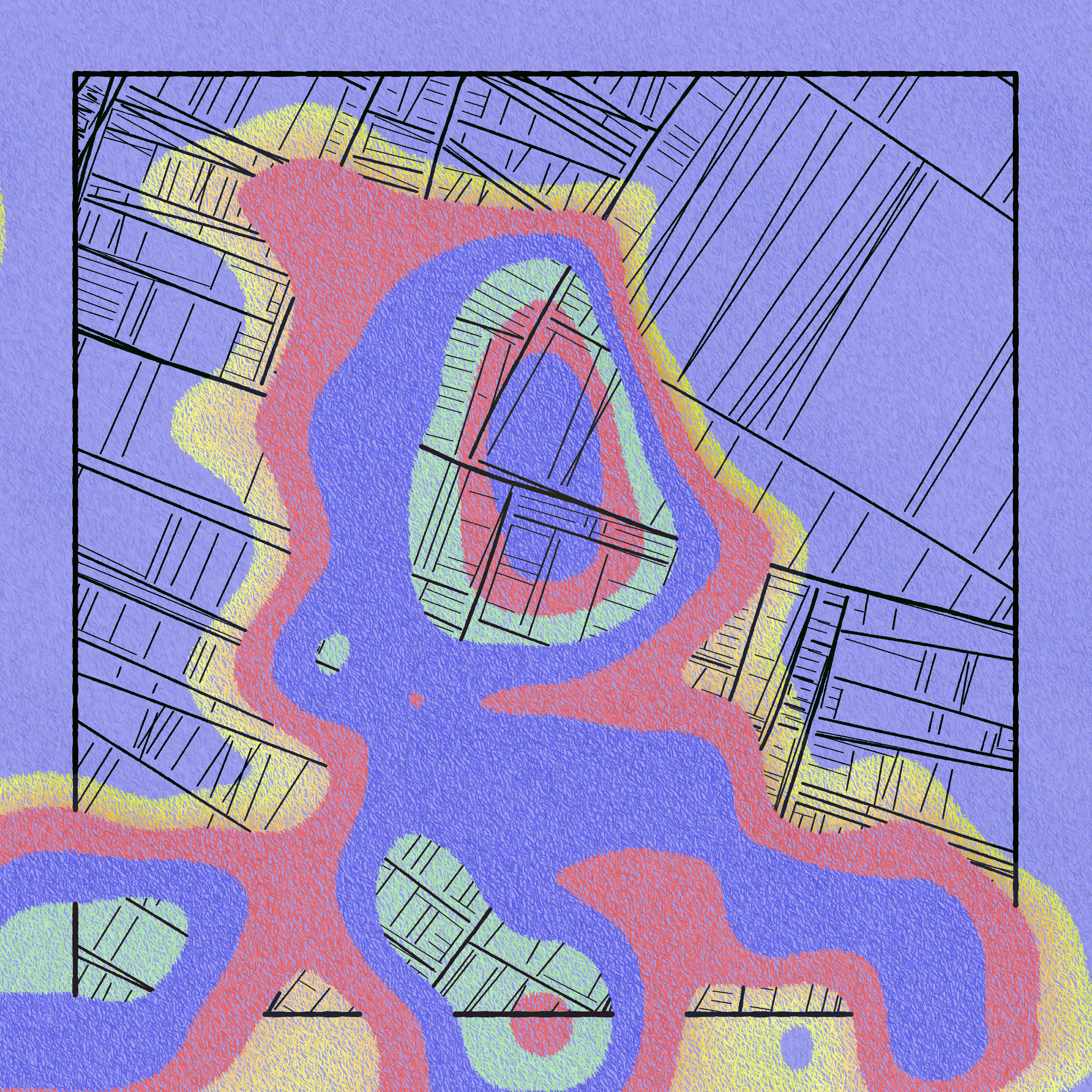 Art Blocks - Art Blocks v2 - Maps of Nothing #614 - NFT # 316000614