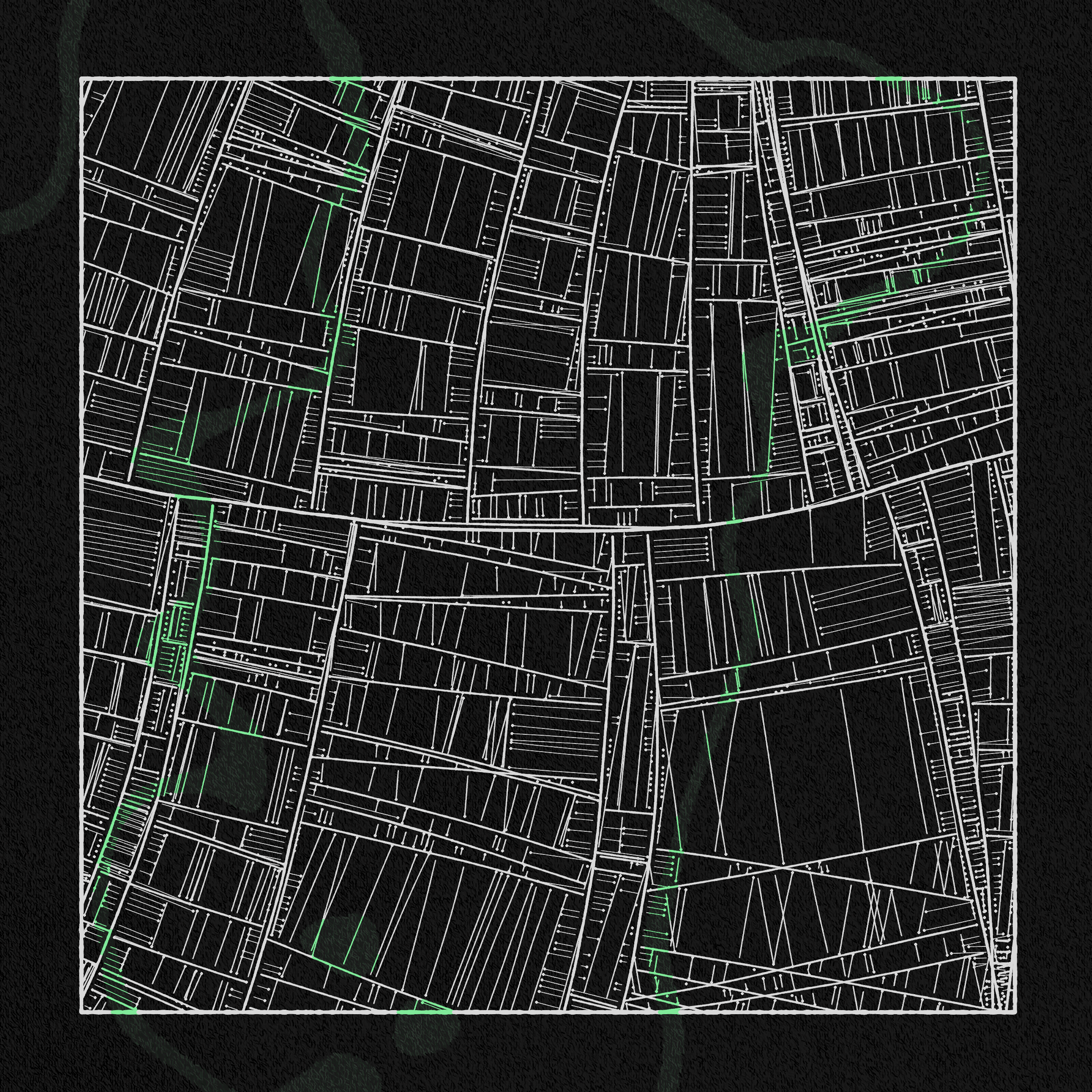 Art Blocks - Art Blocks v2 - Maps of Nothing #618 - NFT # 316000618