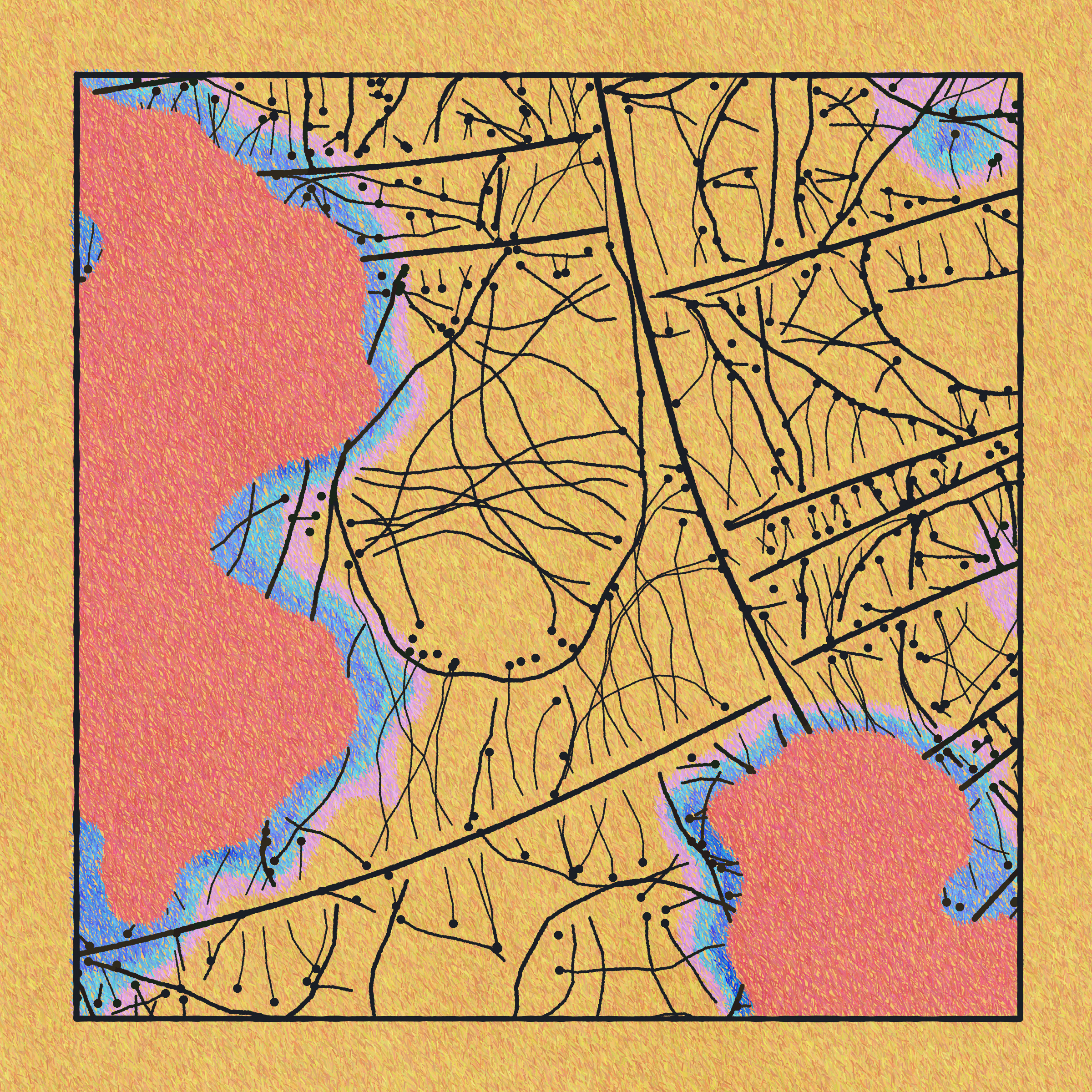 Art Blocks - Art Blocks v2 - Maps of Nothing #619 - NFT # 316000619