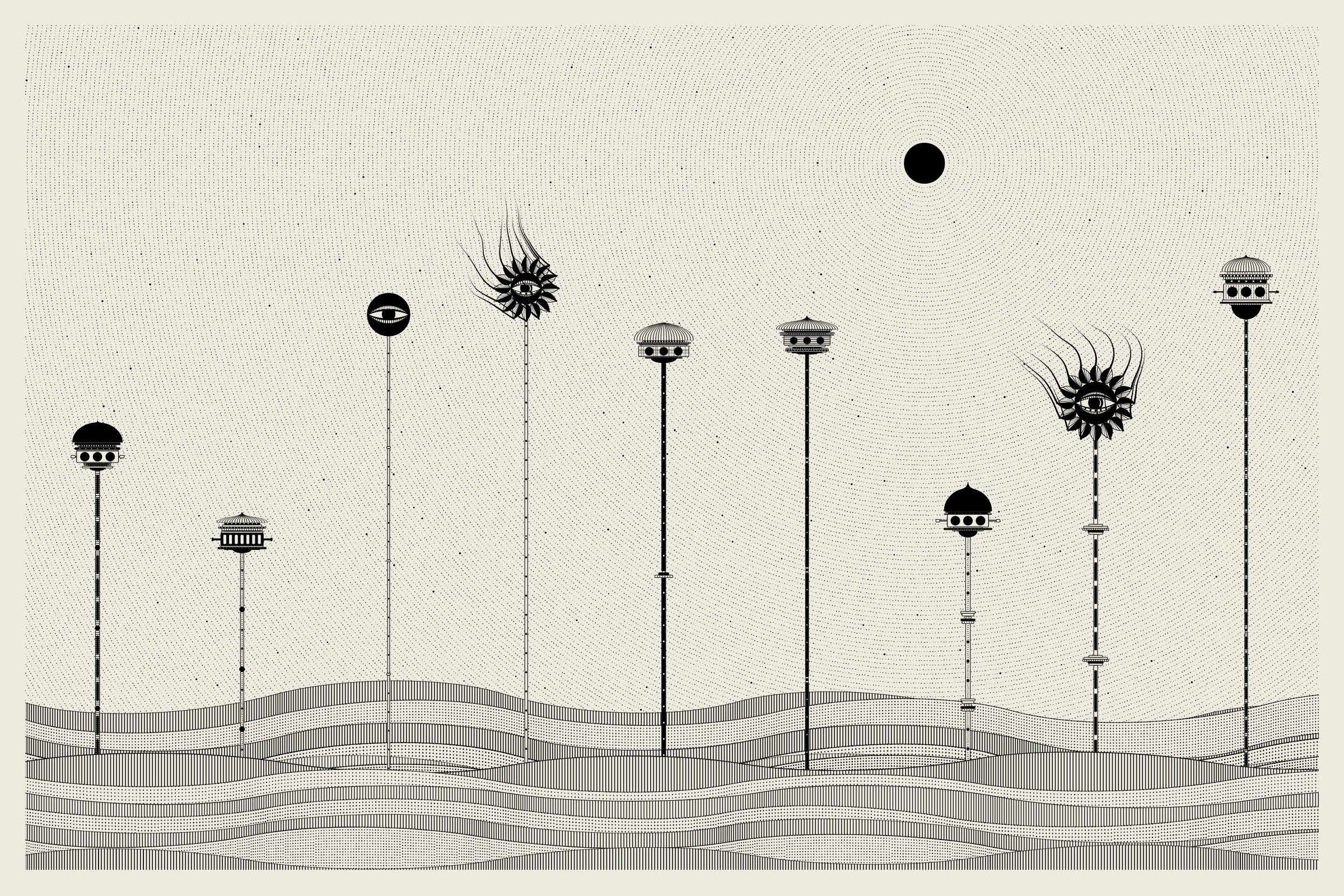 Art Blocks - Art Blocks v2 - Alan Ki Aankhen #1 - NFT # 333000001