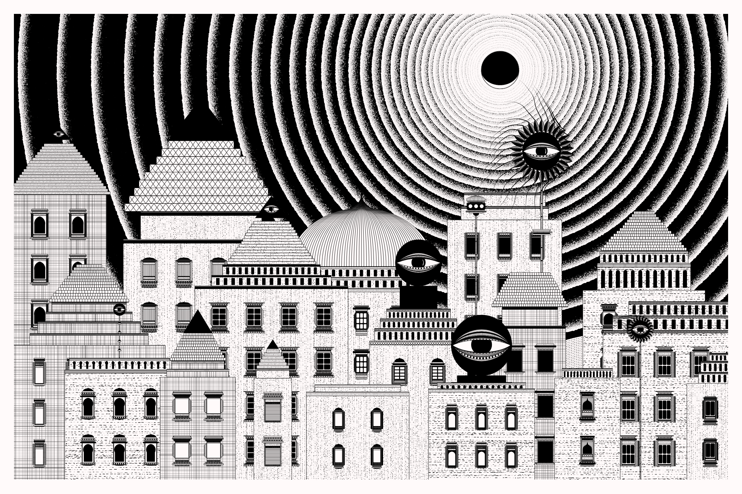 Art Blocks - Art Blocks v2 - Alan Ki Aankhen #8 - NFT # 333000008