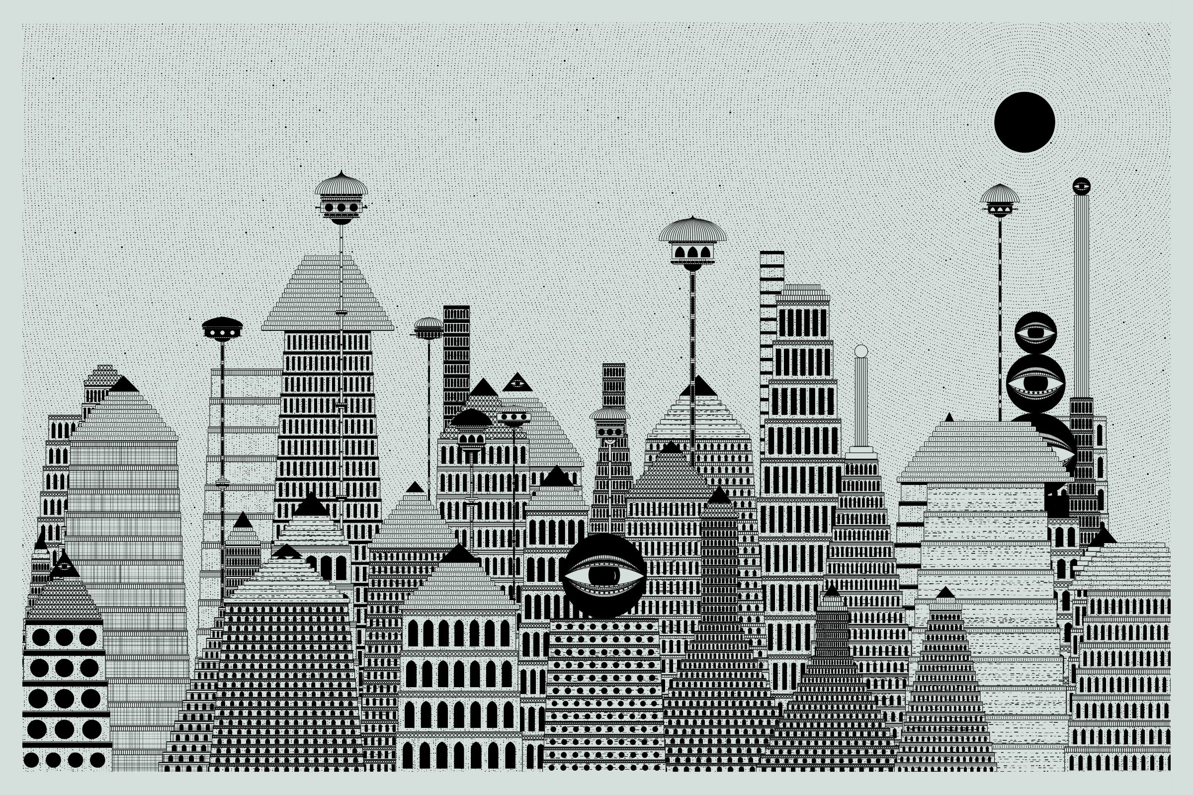 Art Blocks - Art Blocks v2 - Alan Ki Aankhen #13 - NFT # 333000013