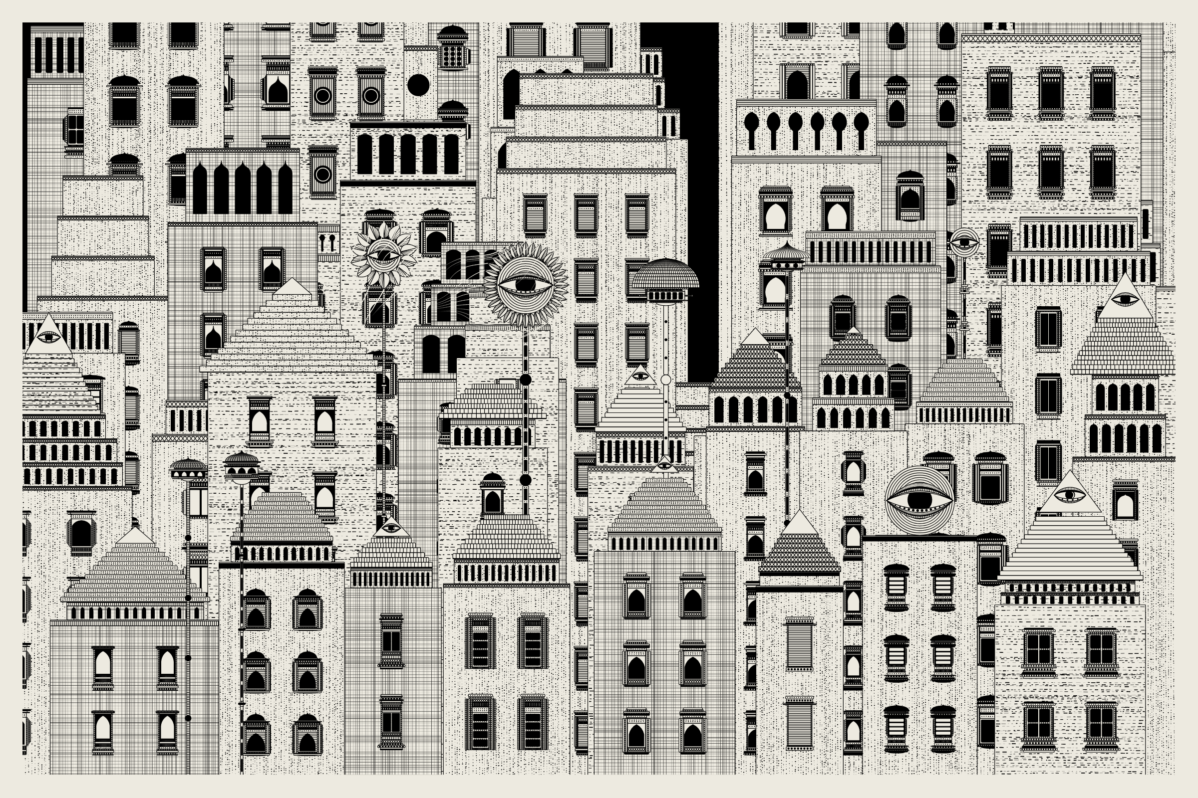 Art Blocks - Art Blocks v2 - Alan Ki Aankhen #18 - NFT # 333000018