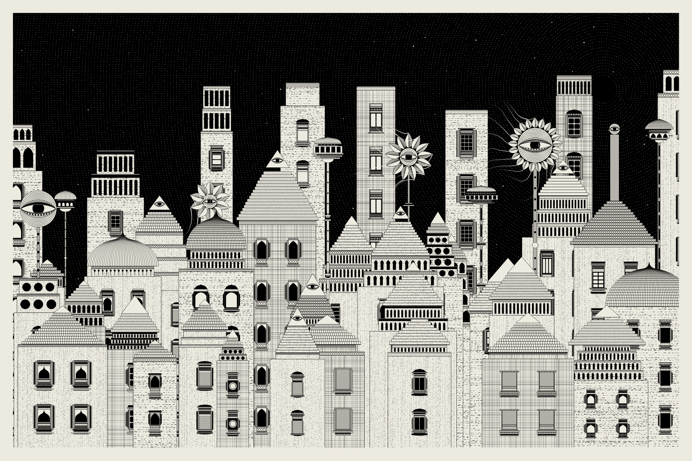 Art Blocks - Art Blocks v2 - Alan Ki Aankhen #43 - NFT # 333000043