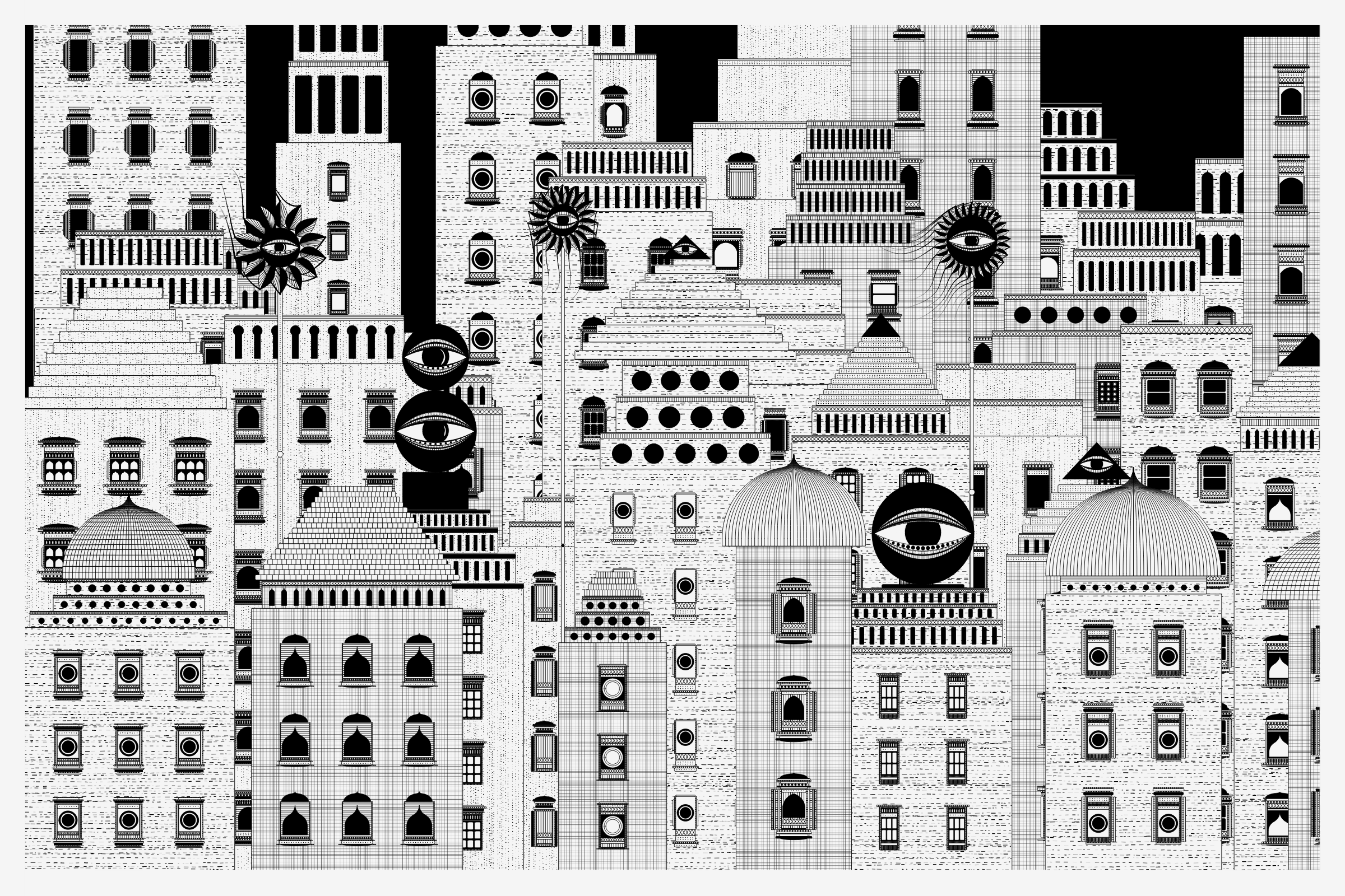 Art Blocks - Art Blocks v2 - Alan Ki Aankhen #48 - NFT # 333000048