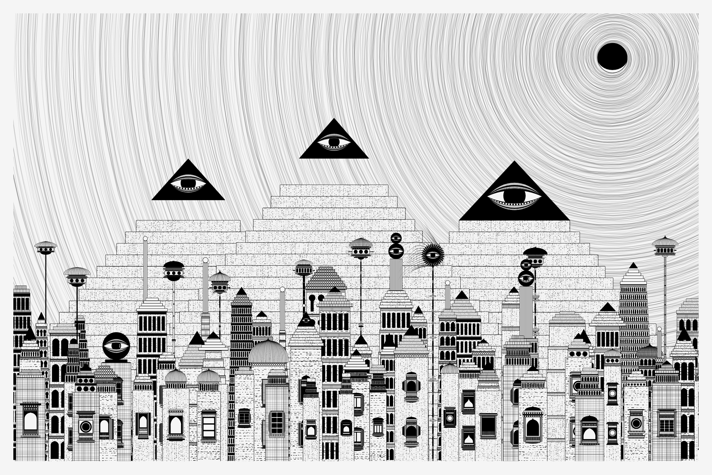 Art Blocks - Art Blocks v2 - Alan Ki Aankhen #53 - NFT # 333000053