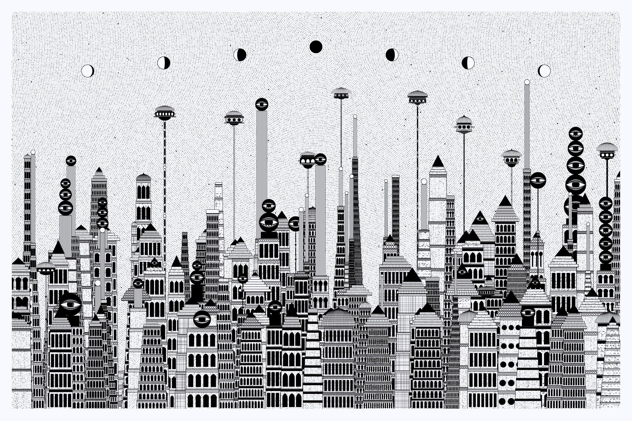 Art Blocks - Art Blocks v2 - Alan Ki Aankhen #54 - NFT # 333000054