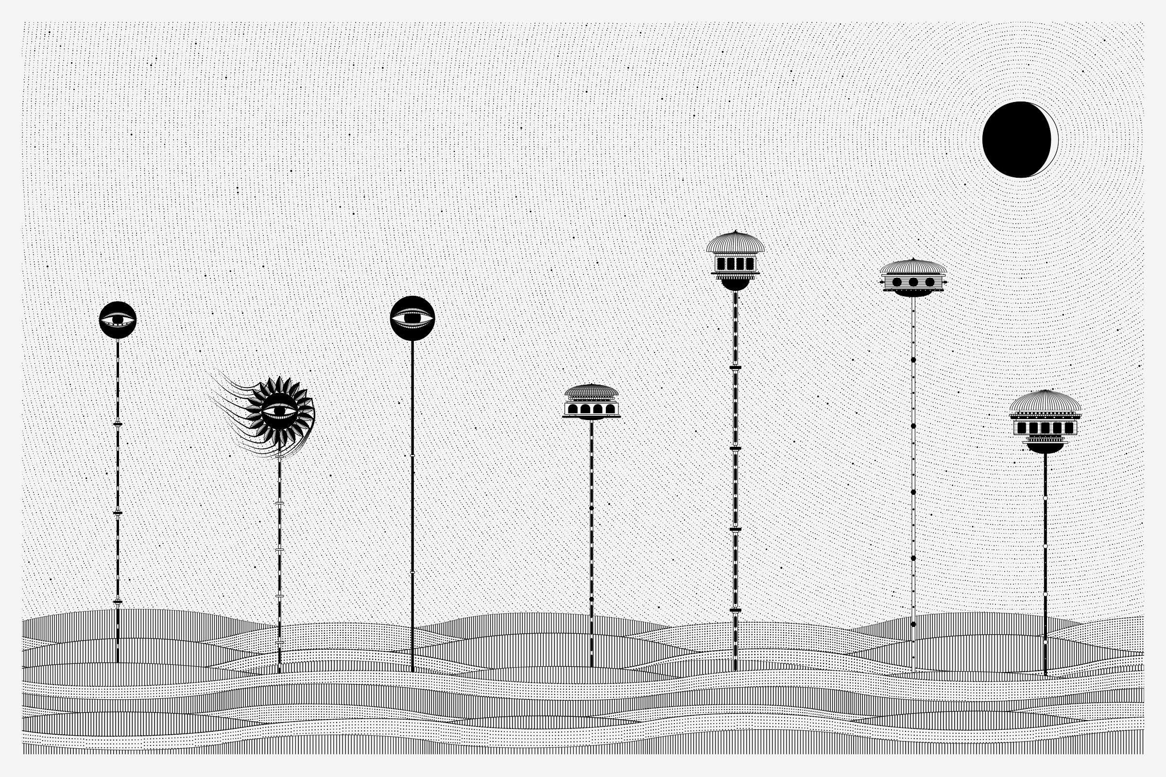 Art Blocks - Art Blocks v2 - Alan Ki Aankhen #55 - NFT # 333000055