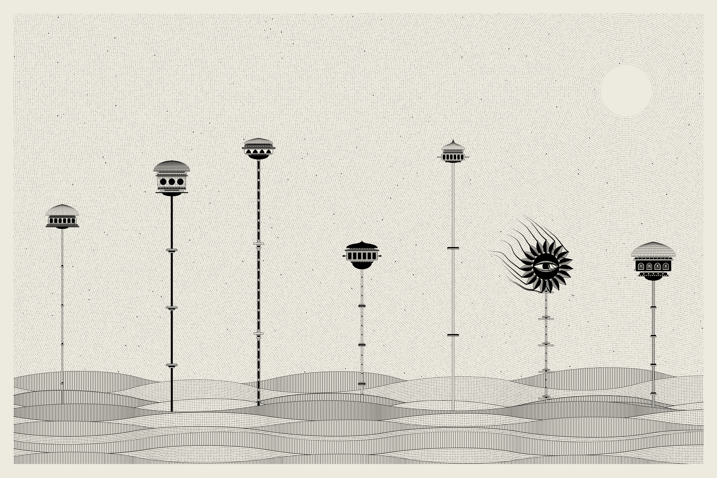 Art Blocks - Art Blocks v2 - Alan Ki Aankhen #65 - NFT # 333000065