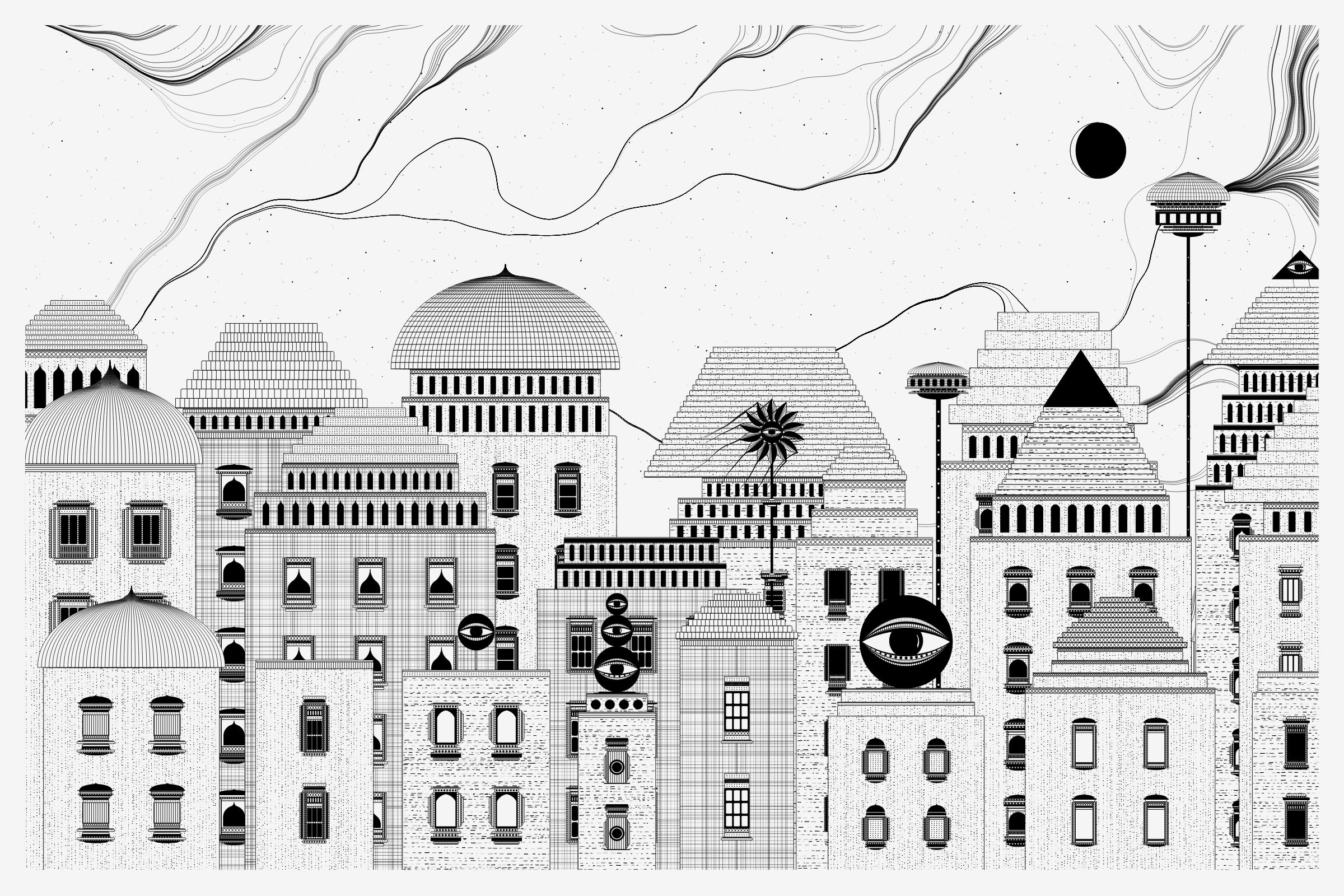 Art Blocks - Art Blocks v2 - Alan Ki Aankhen #83 - NFT # 333000083