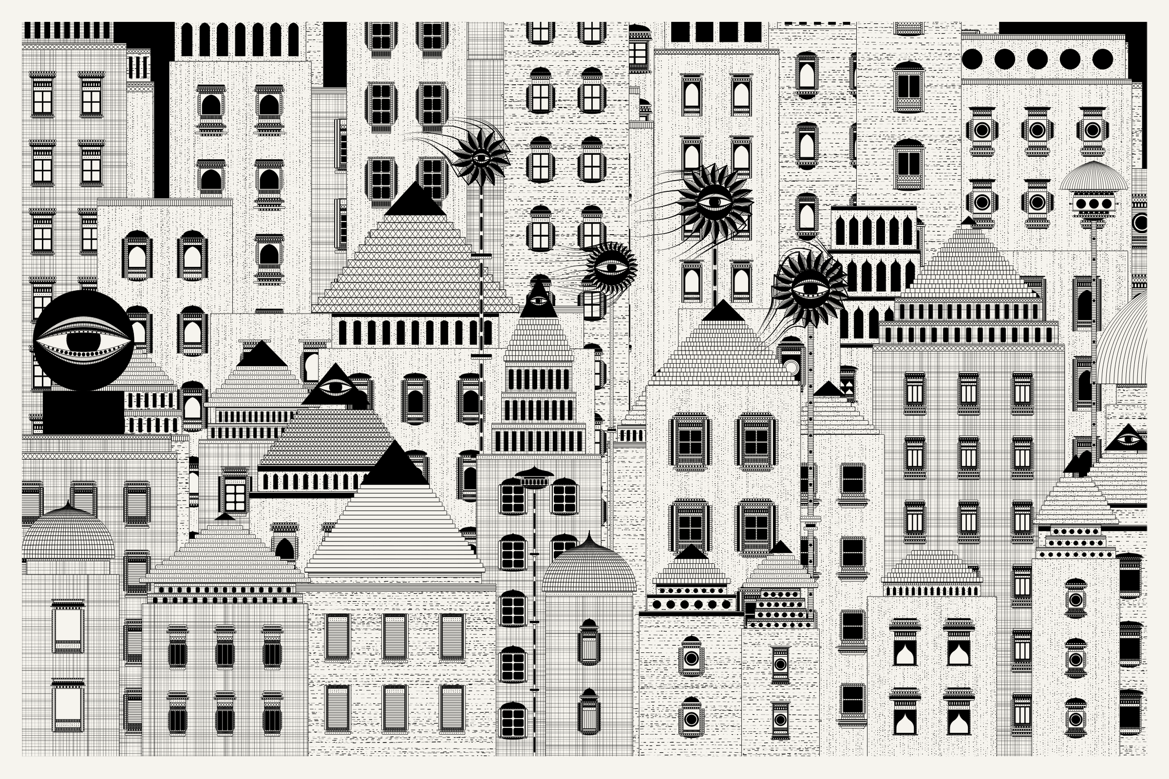 Art Blocks - Art Blocks v2 - Alan Ki Aankhen #91 - NFT # 333000091