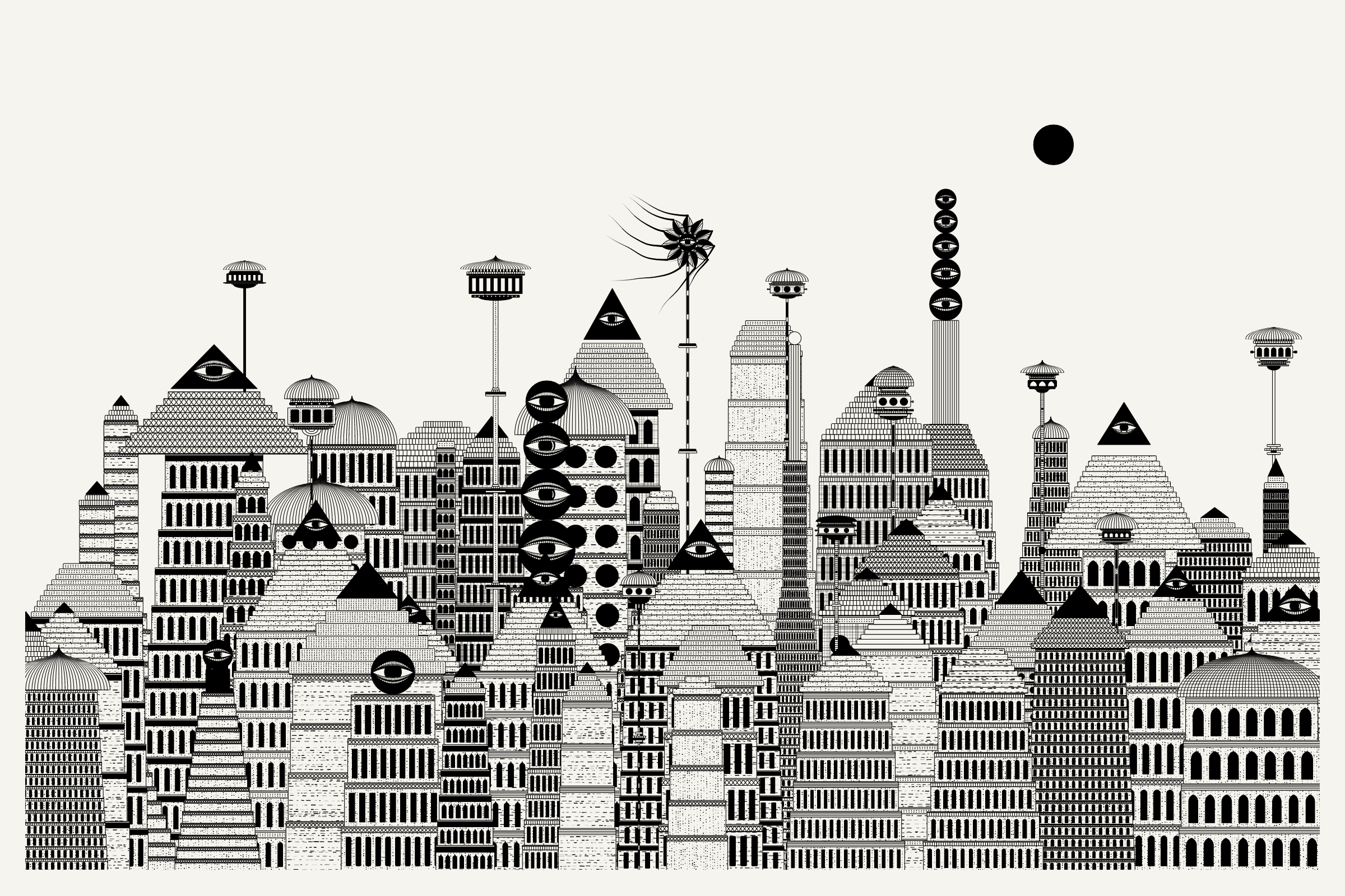 Art Blocks - Art Blocks v2 - Alan Ki Aankhen #105 - NFT # 333000105